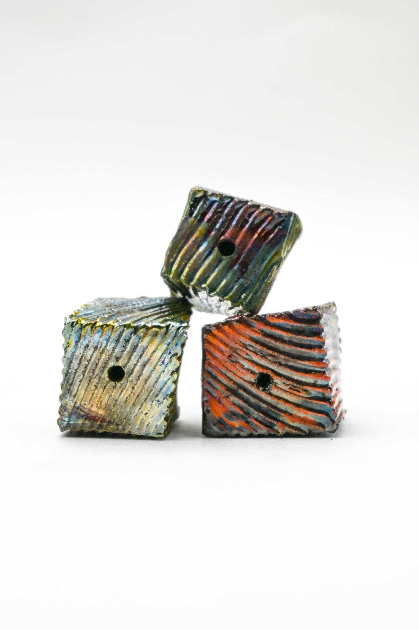 Raku Fired Incense Holder 008