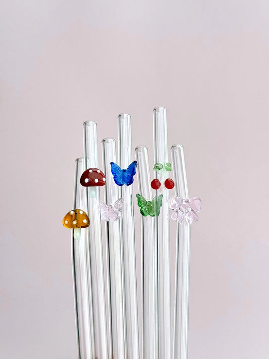 Charms Reusable Glass Straw