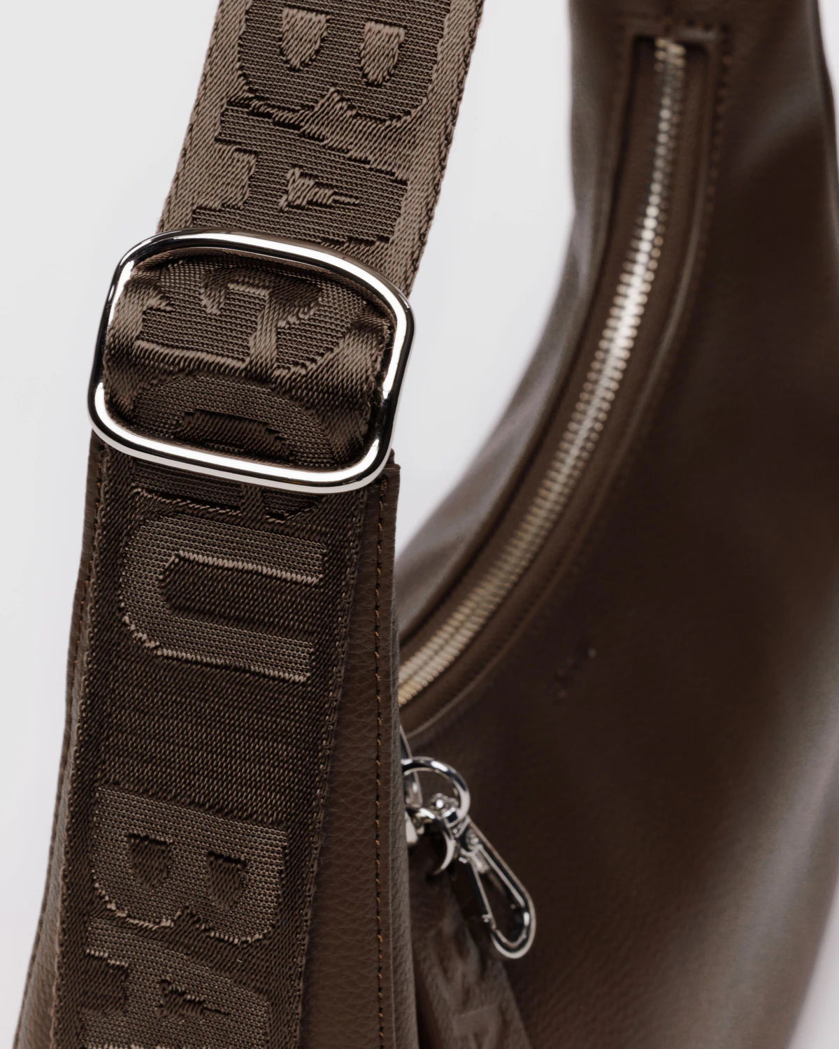 BAGGU Small Recycled Leather Crescent Bag