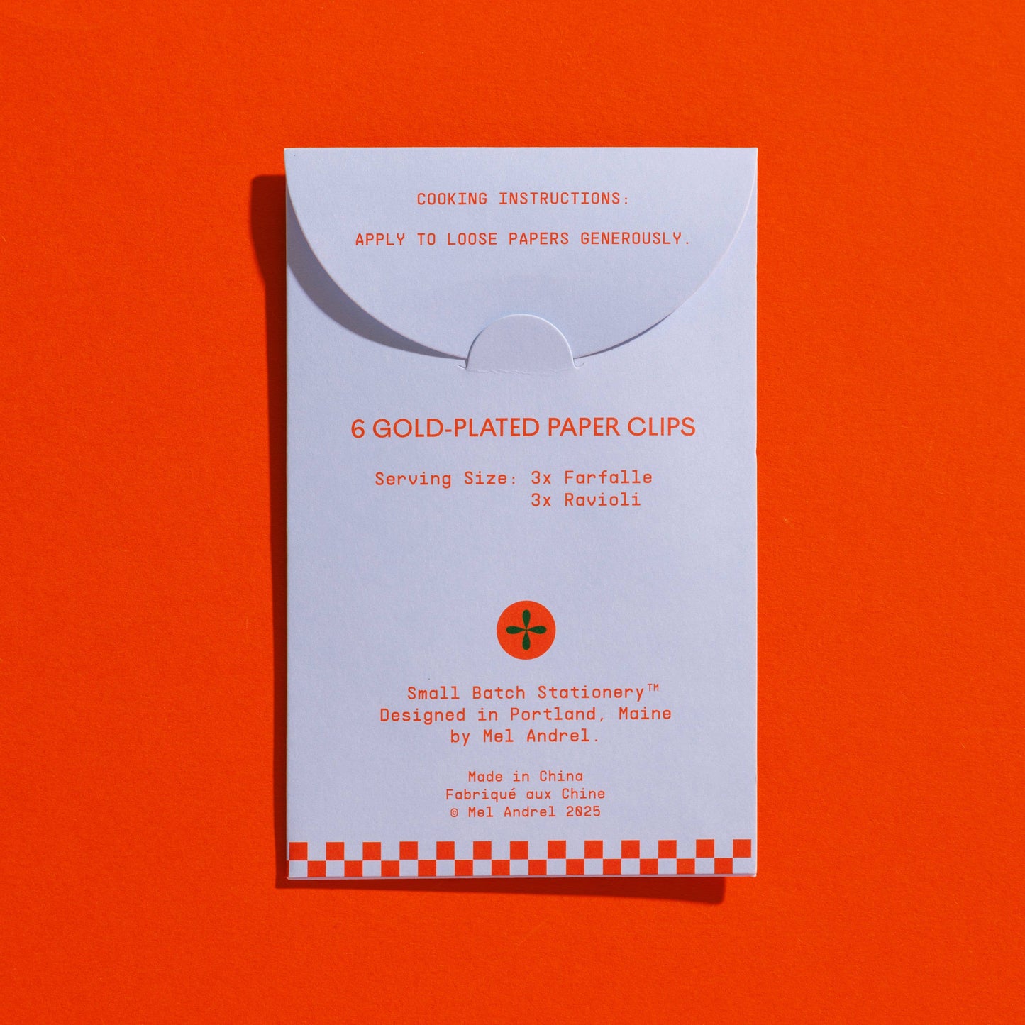 Mel Andrel Pasta Paper Clips