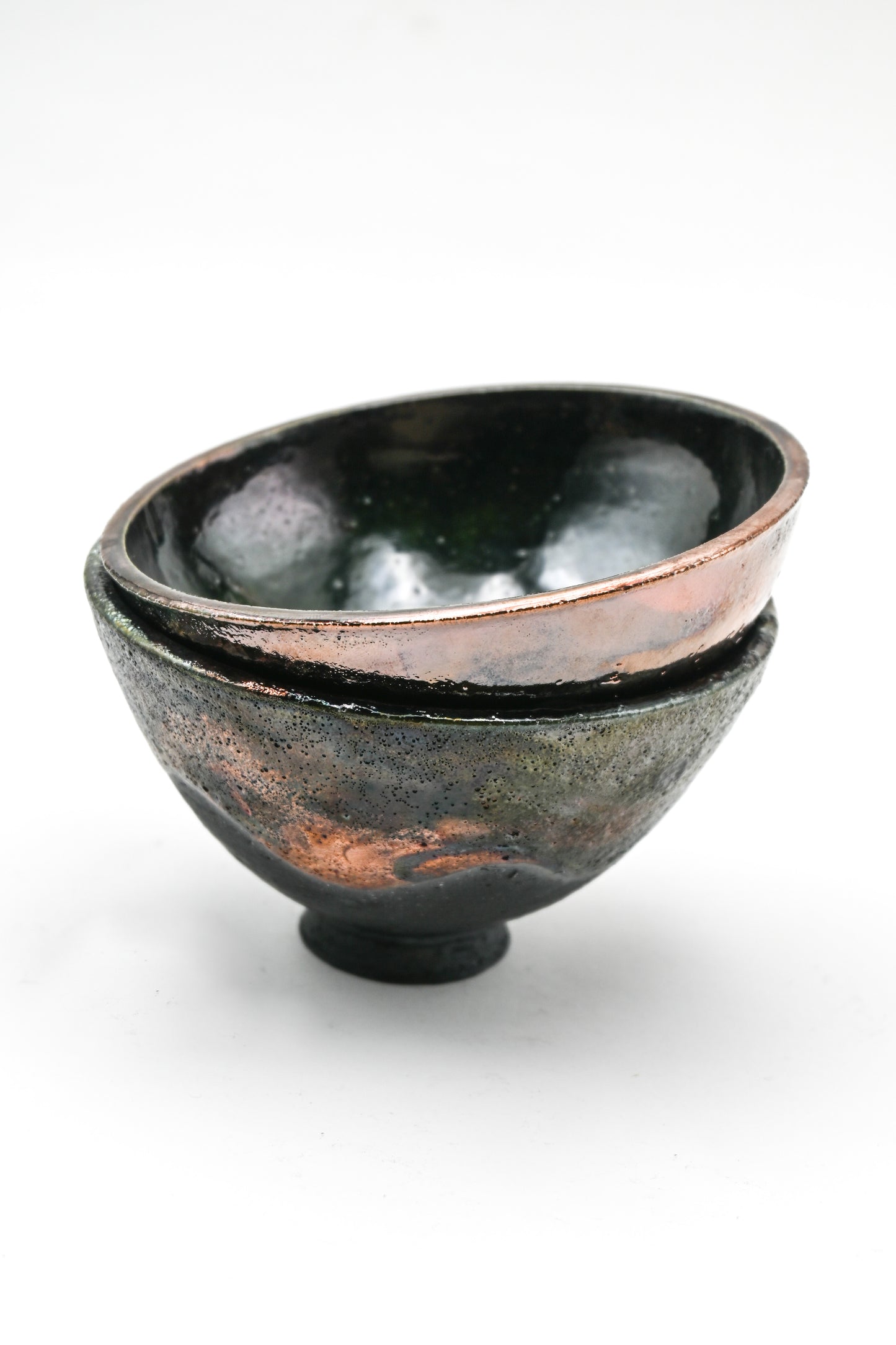 Raku Fired Mini Bowl 005
