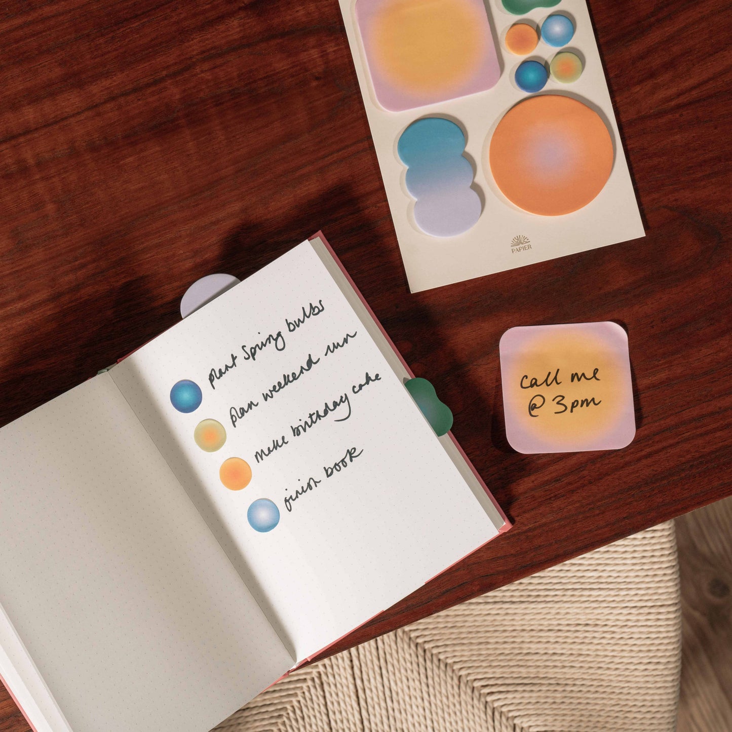 Papier Vibrance Sticky Notes Set