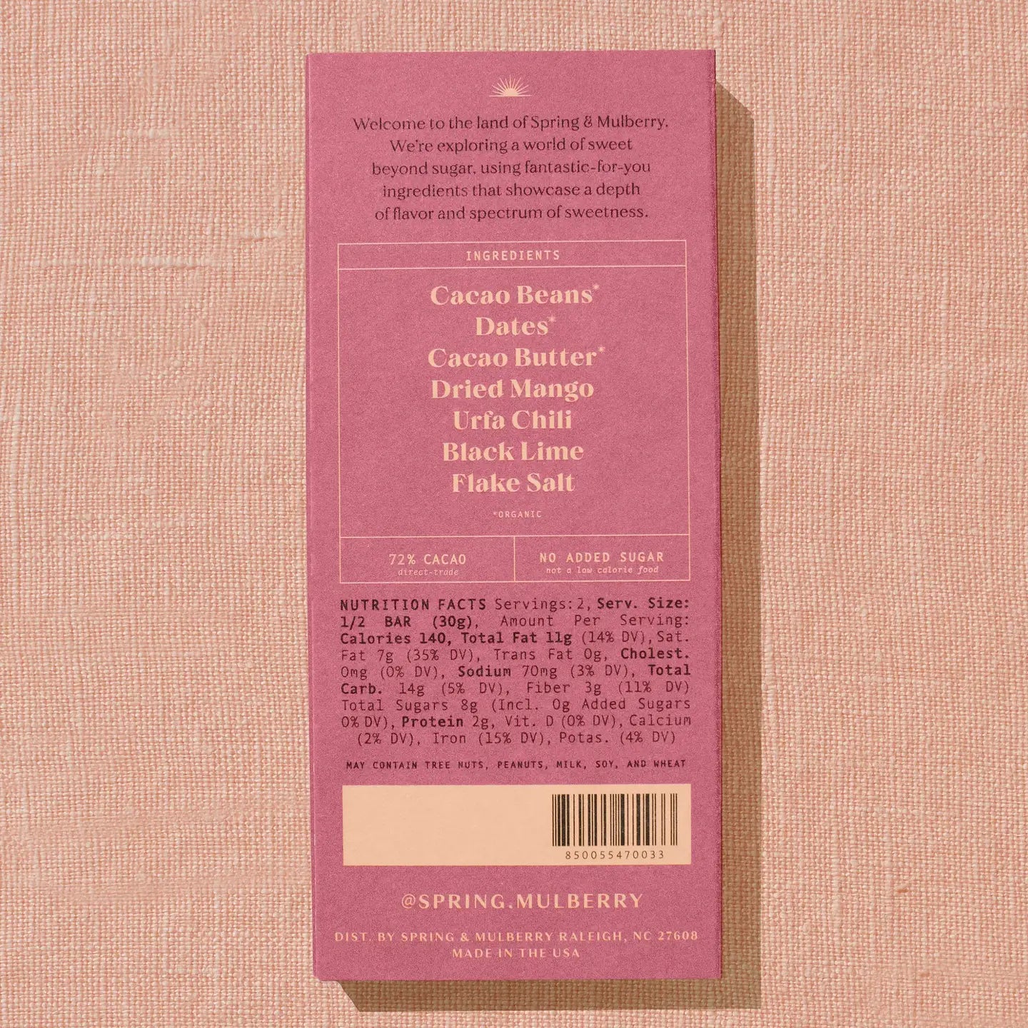 Date-Sweetened Dark Chocolate