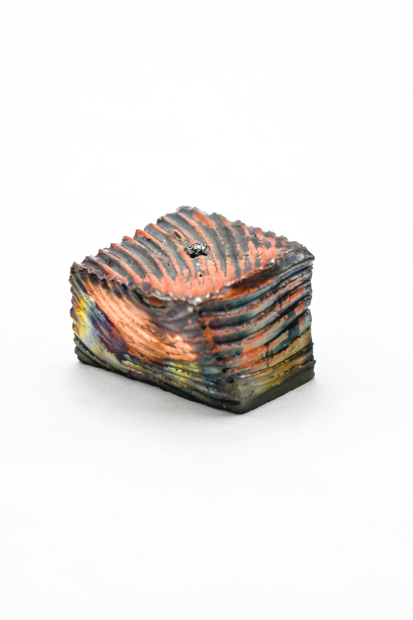 Raku Fired Incense Holder 008