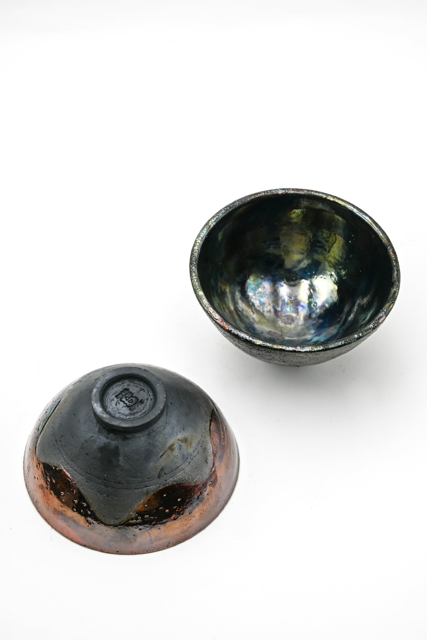 Raku Fired Mini Bowl 005