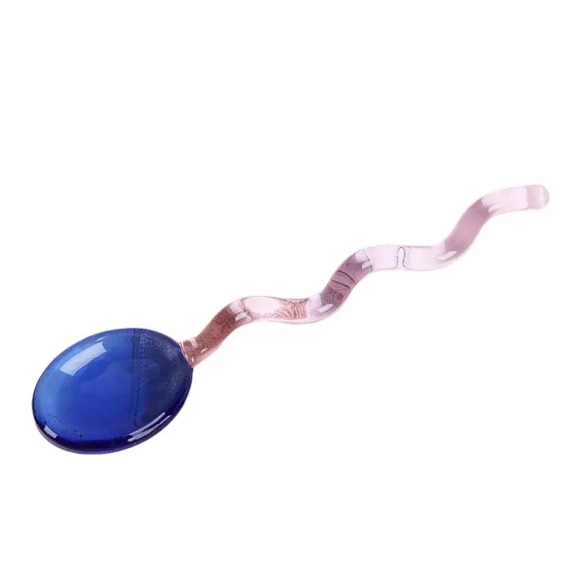 Wiggly Glass Spoons