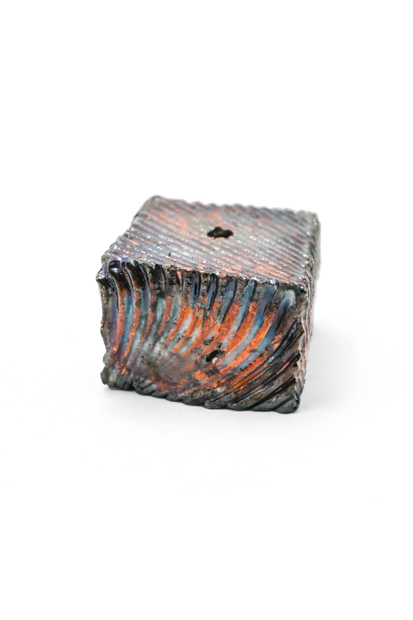 Raku Fired Incense Holder 008