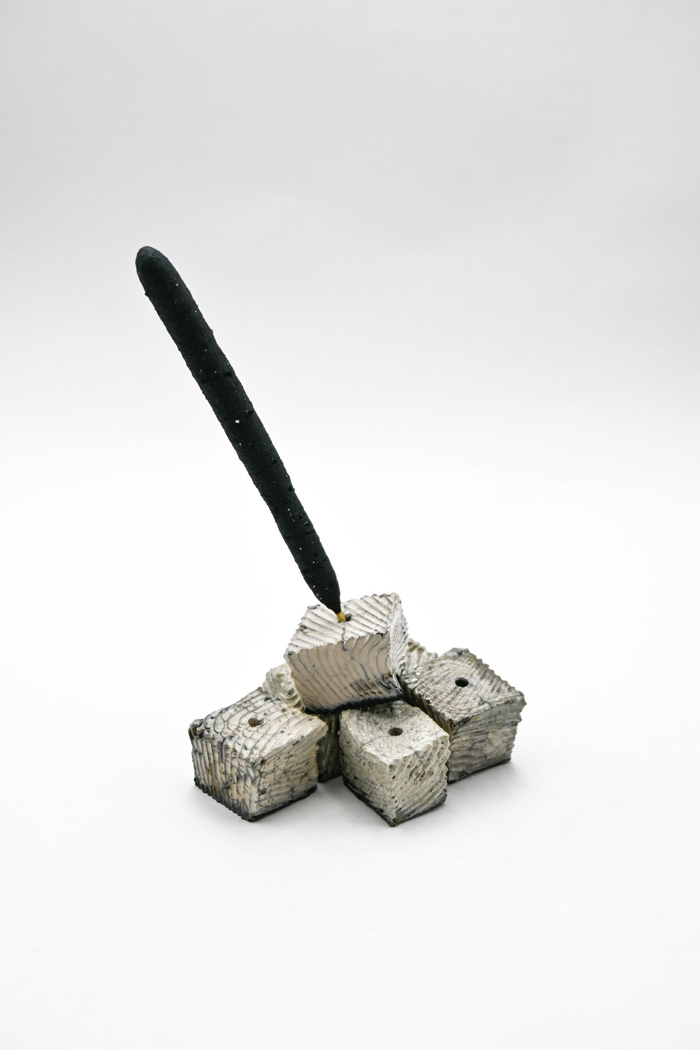 Raku Fired Incense Holder 008