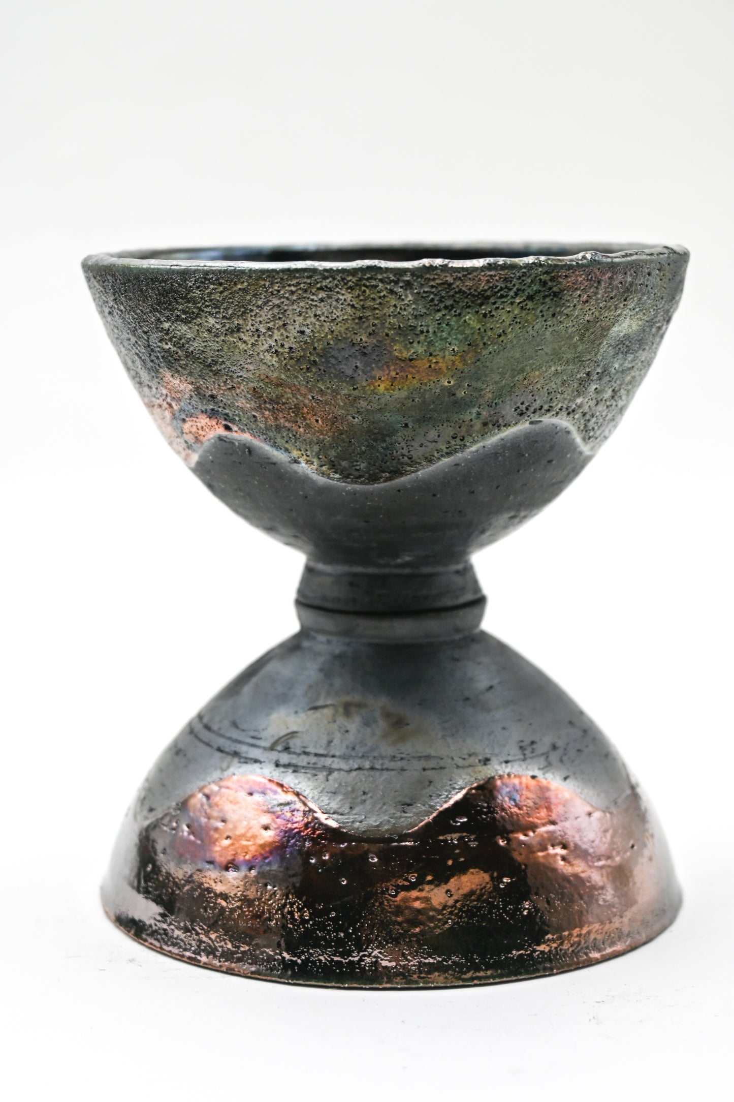 Raku Fired Mini Bowl 005