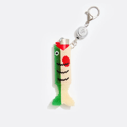 Edie Parker Fish Retractable Lighter Keychain