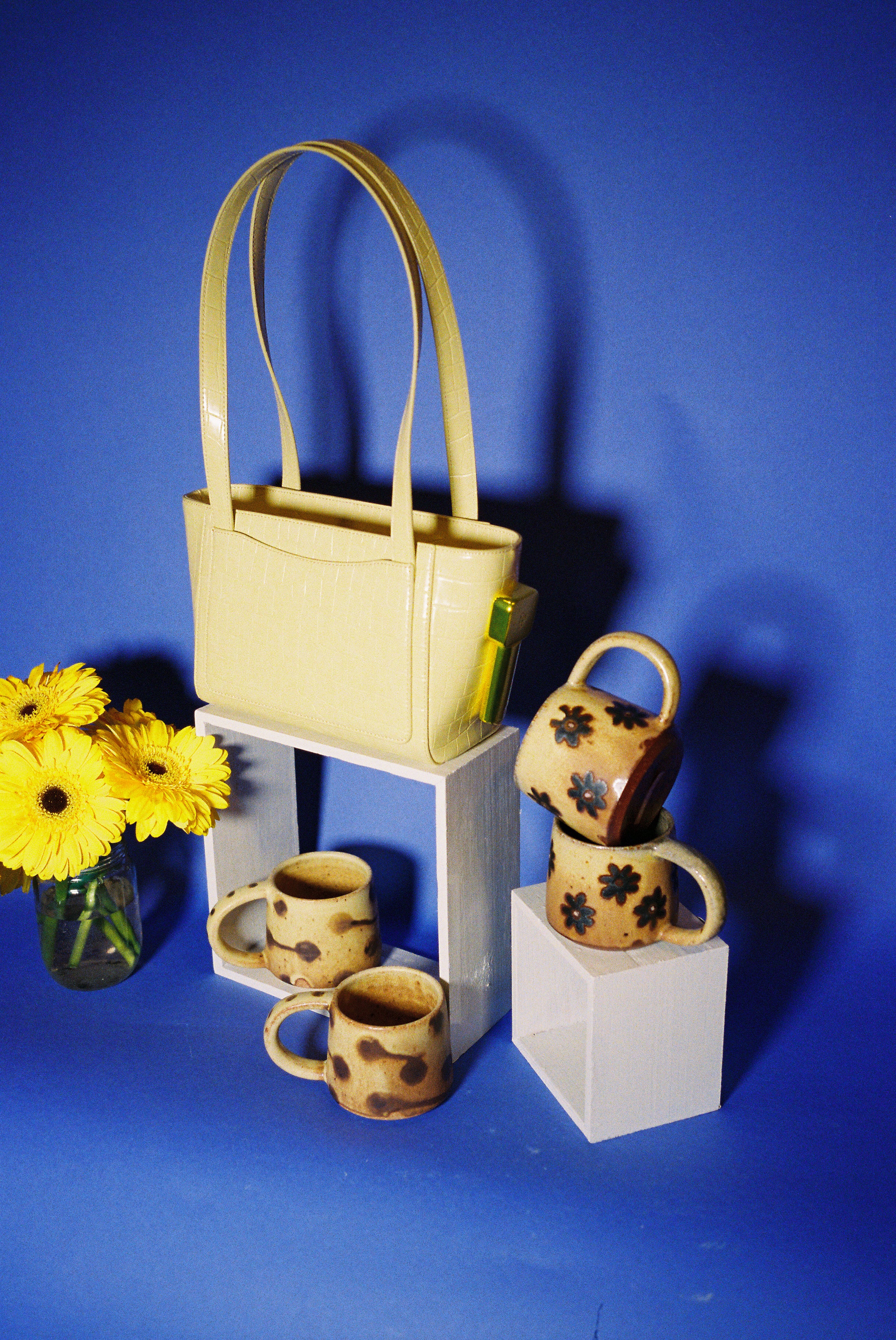 Edie Parker Burn Tote – cloud 9 clay