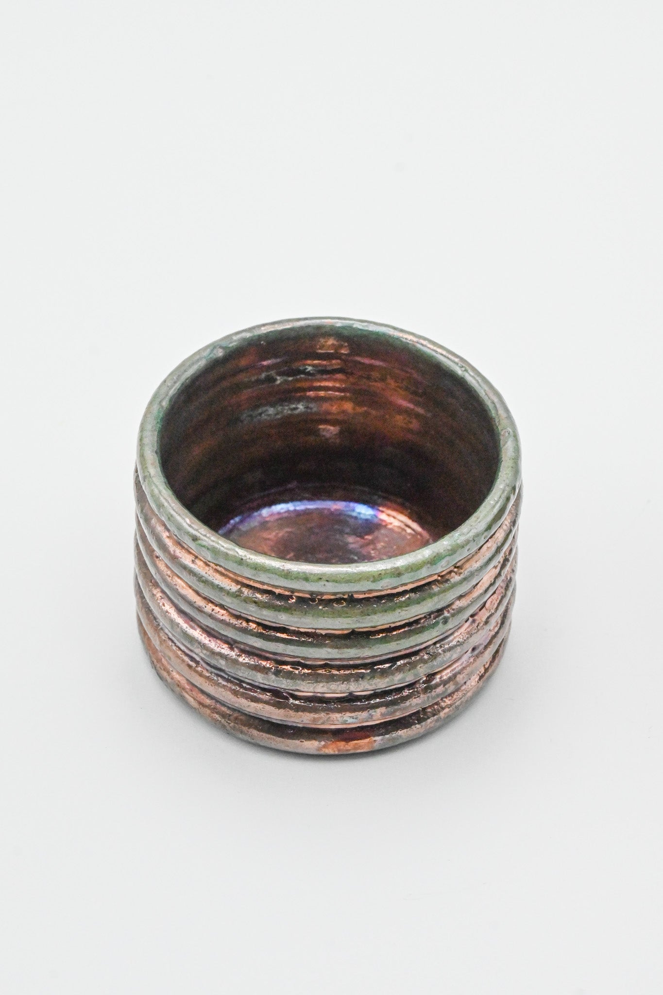 Raku Fired Mini Planter 003