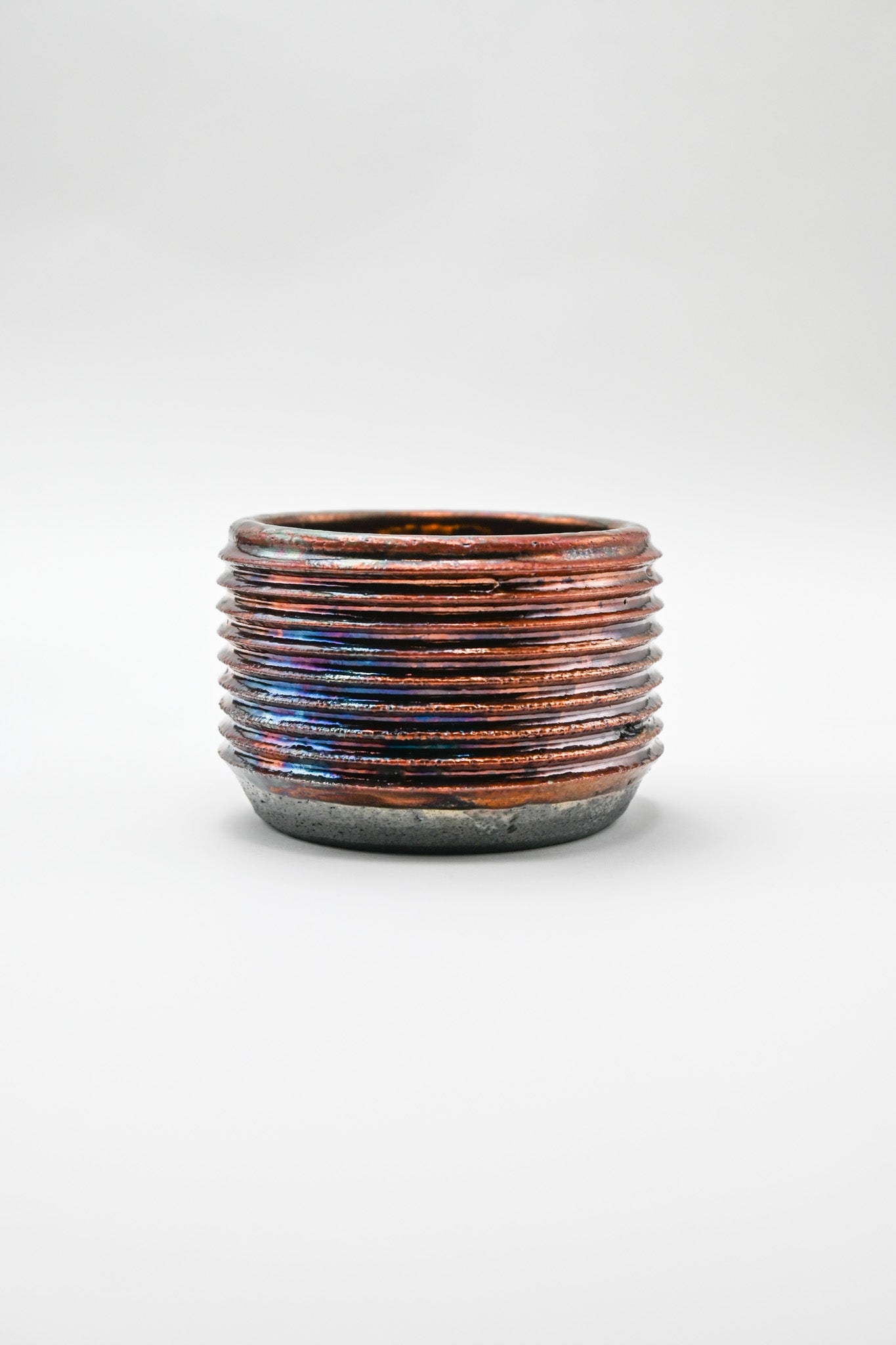 Raku Fired Mini Planter 002