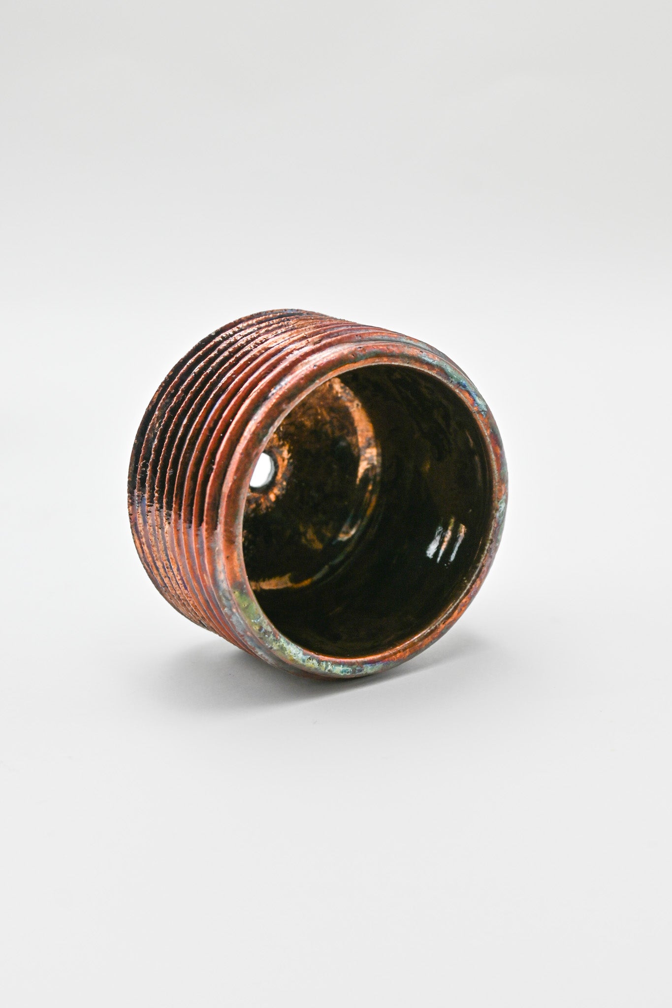 Raku Fired Mini Planter 002