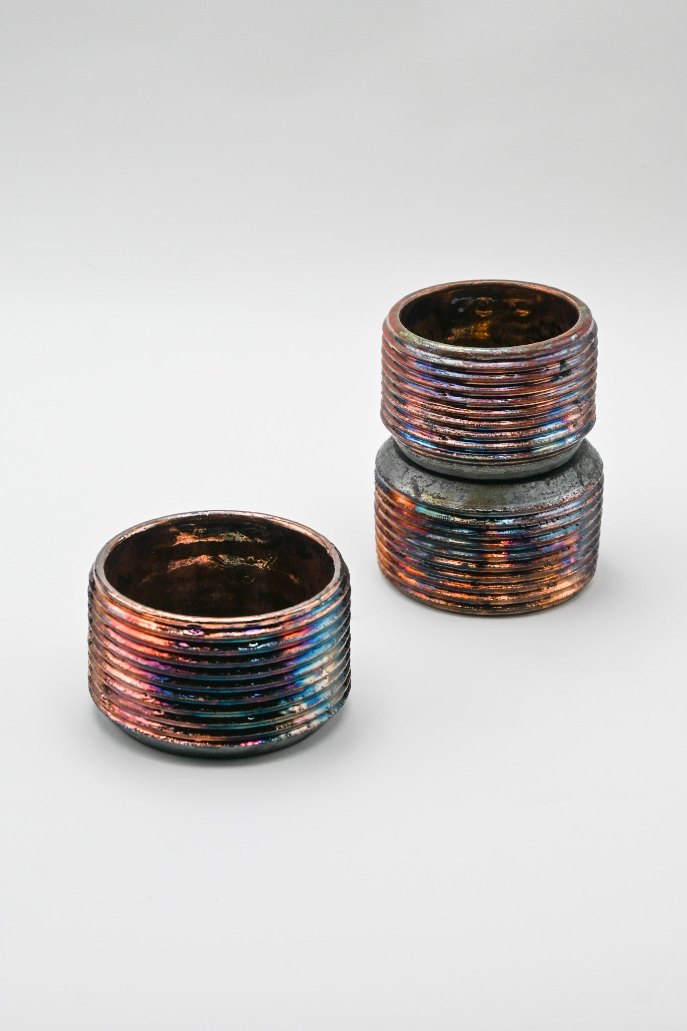 Raku Fired Mini Planter 002