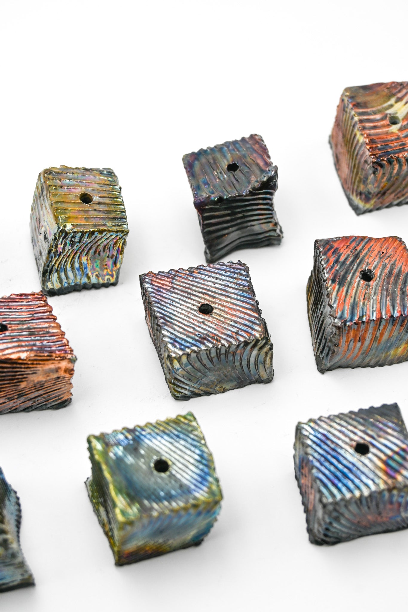 Raku Fired Incense Holder 008