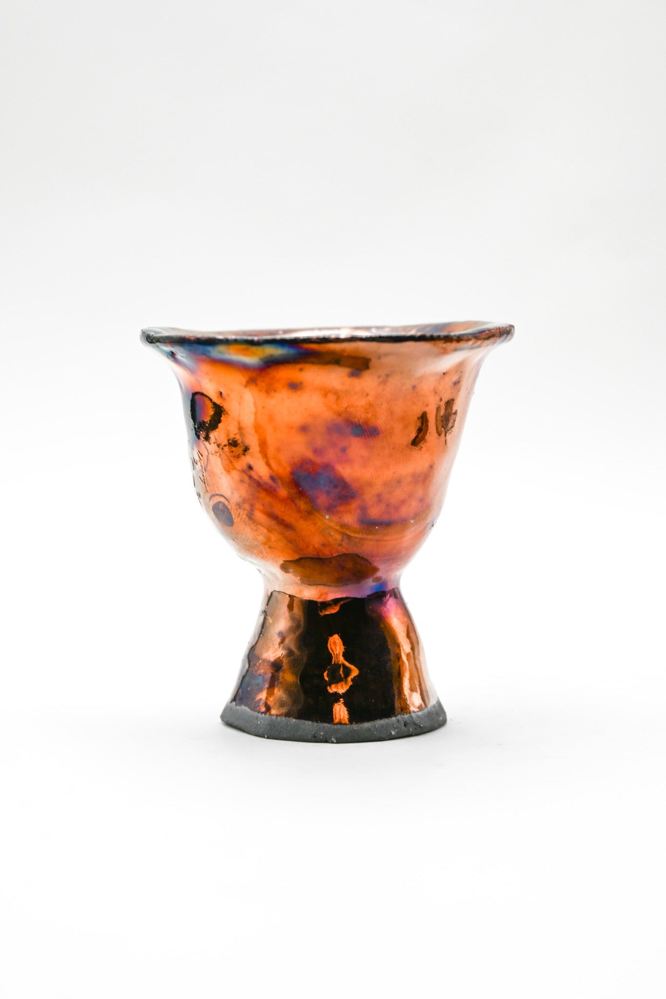 Raku Egg Cup 004