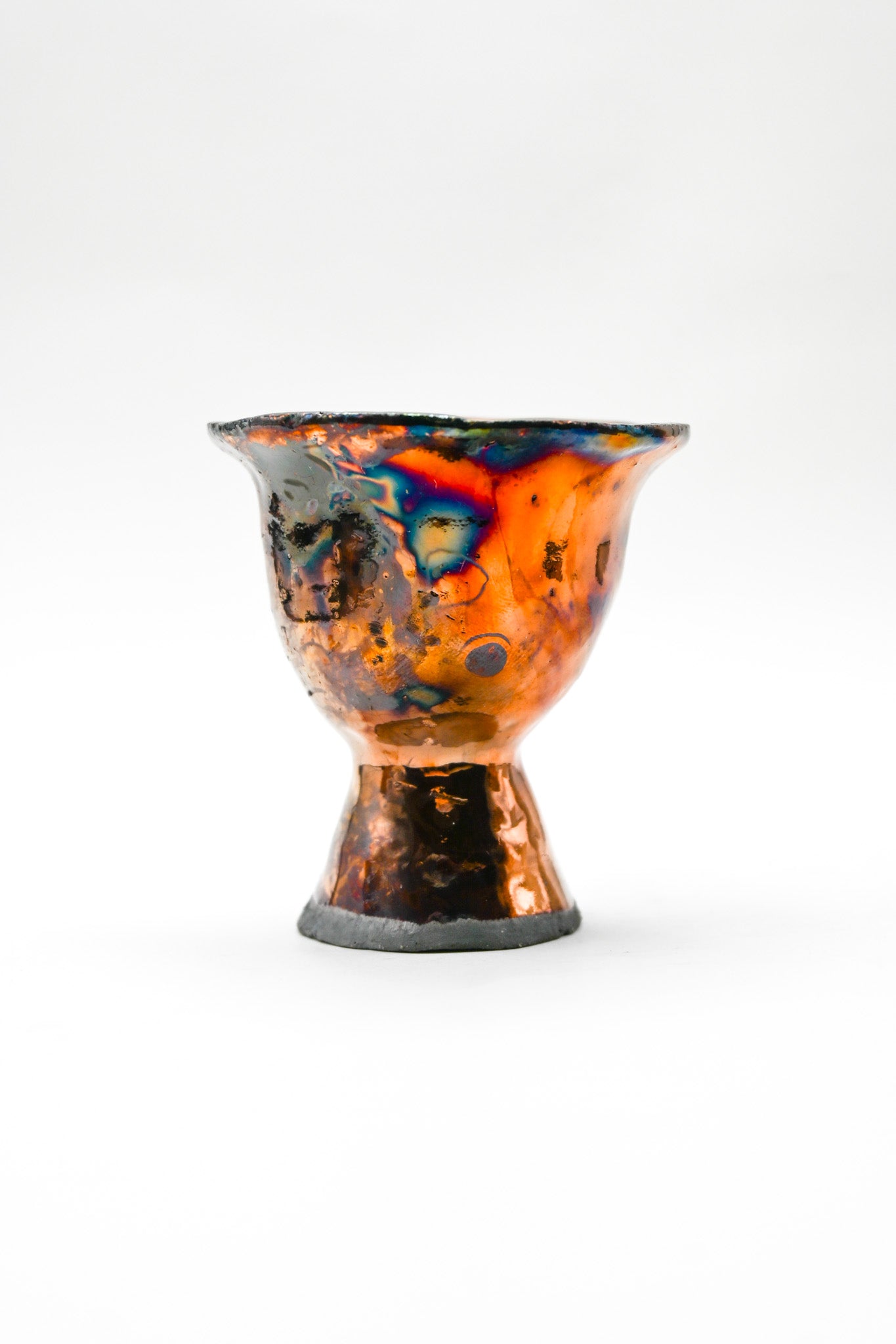 Raku Egg Cup 004
