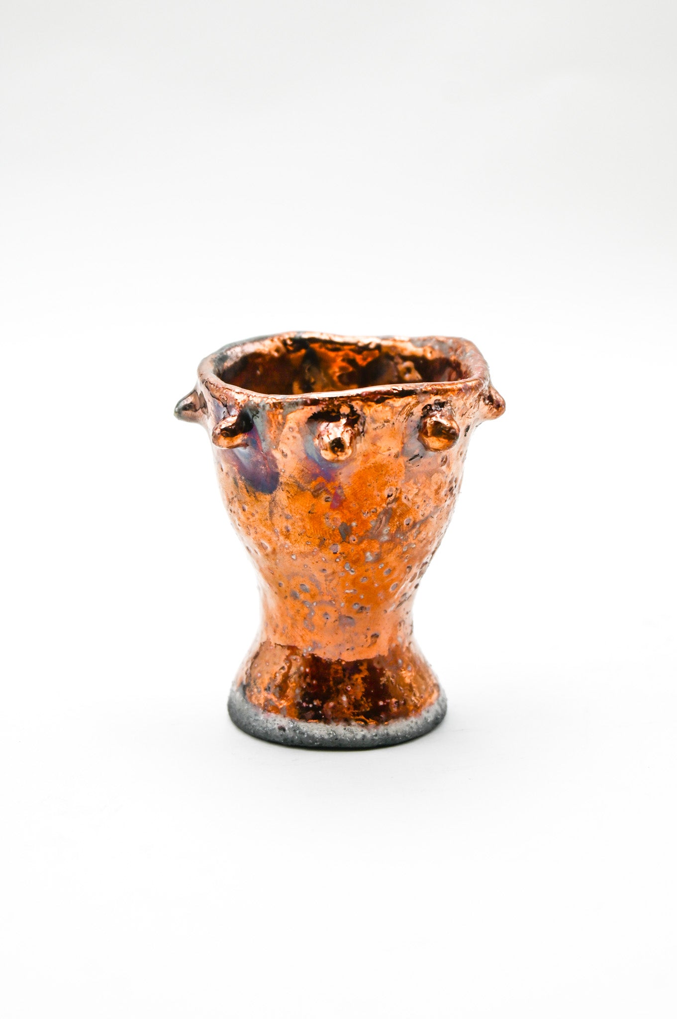 Raku Egg Cup 005