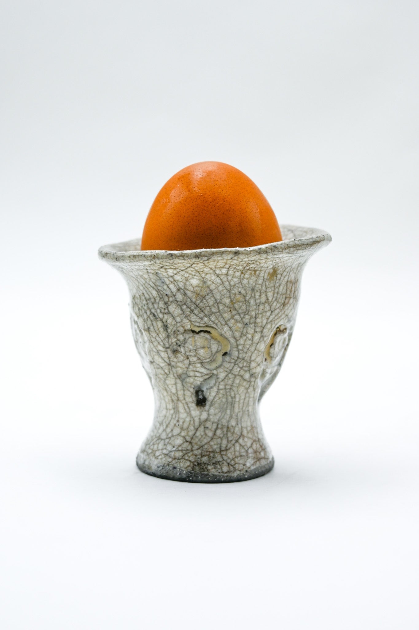 Raku Egg Cup 002