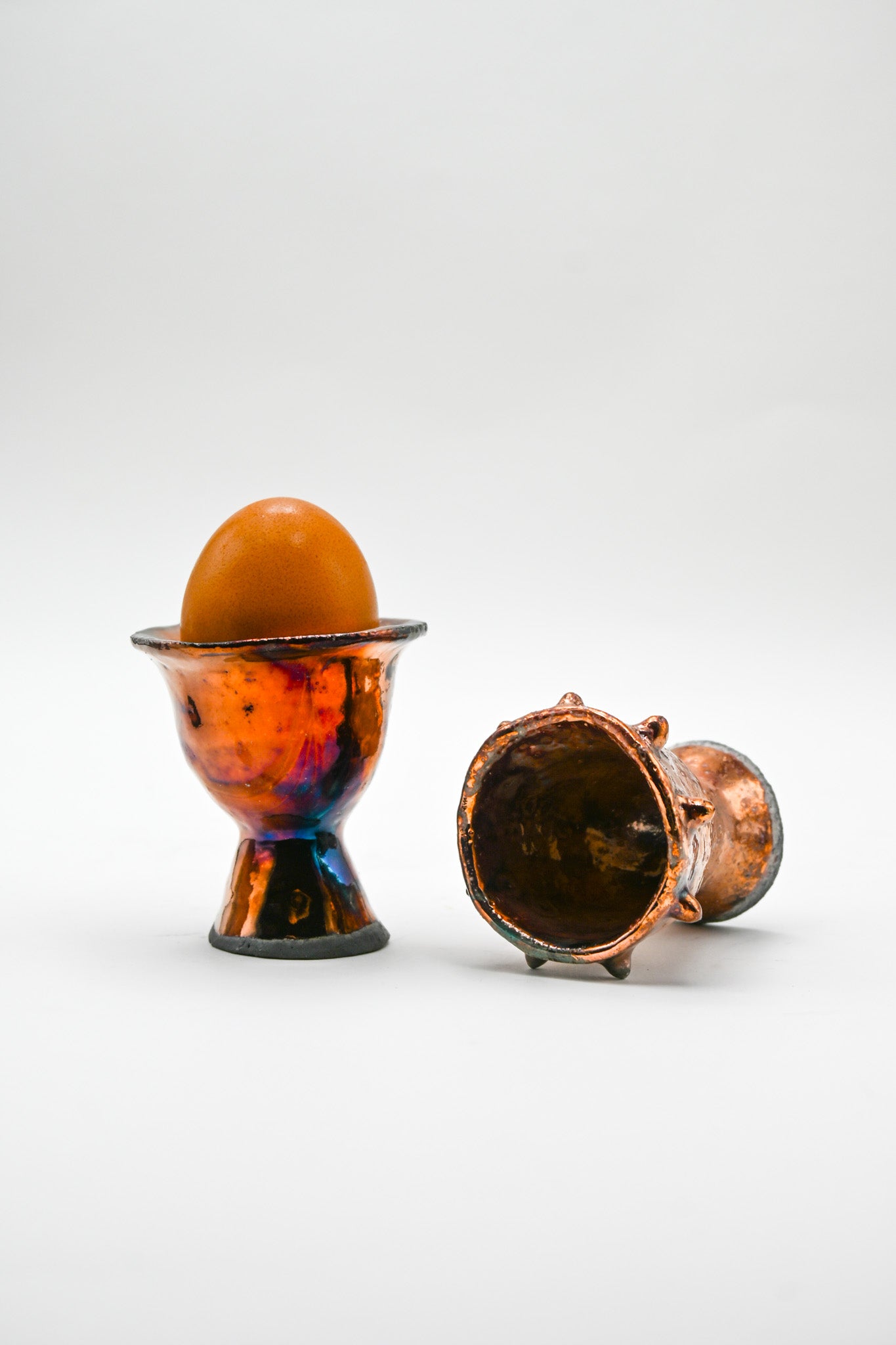 Raku Egg Cup 004