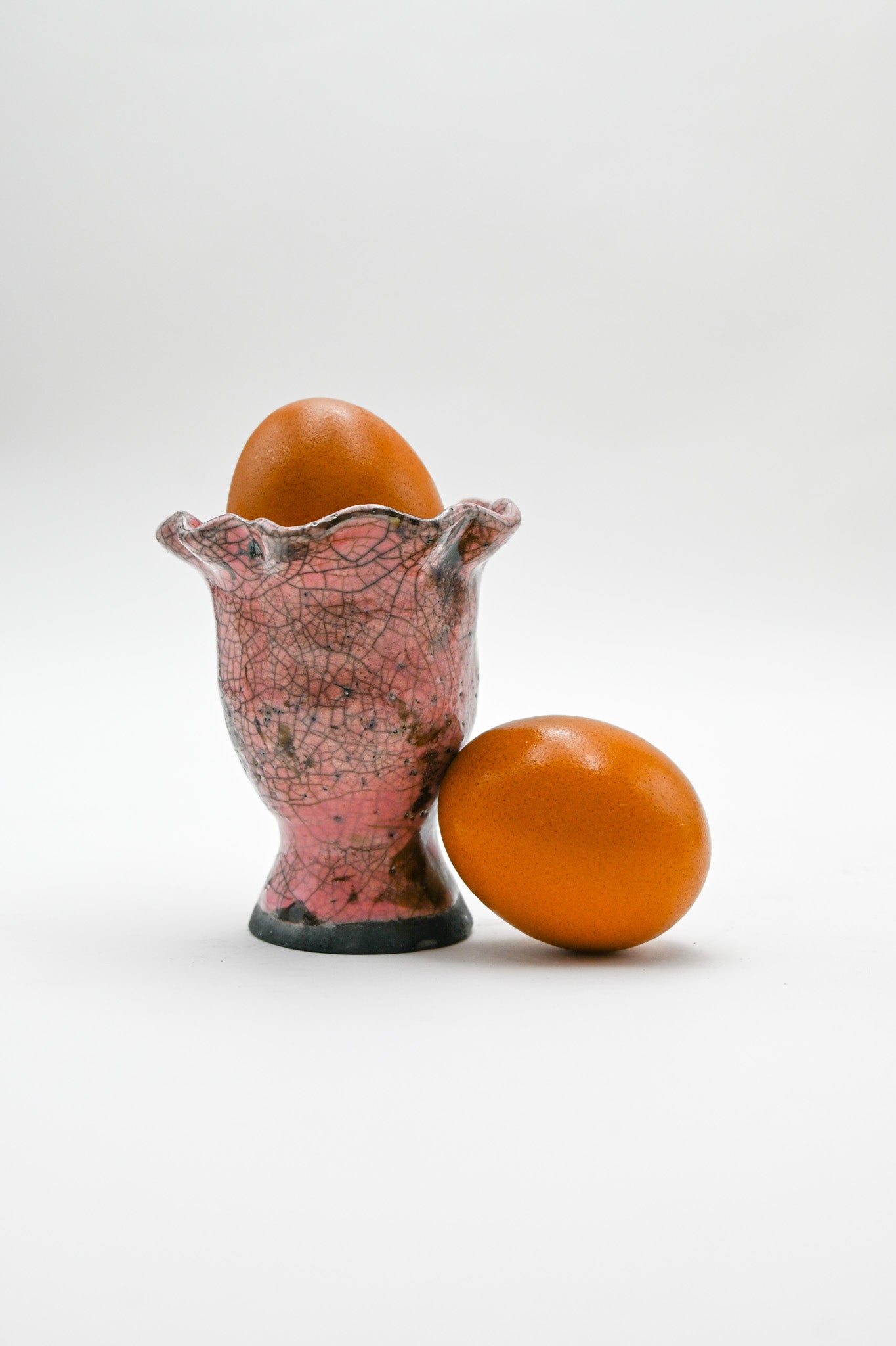 Raku Egg Cup 001