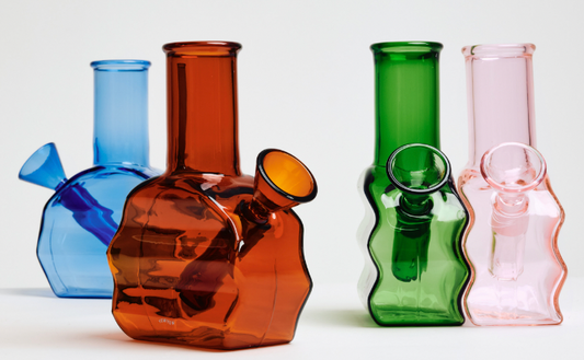 Yew Yew Mini Sunset Wavy Bong