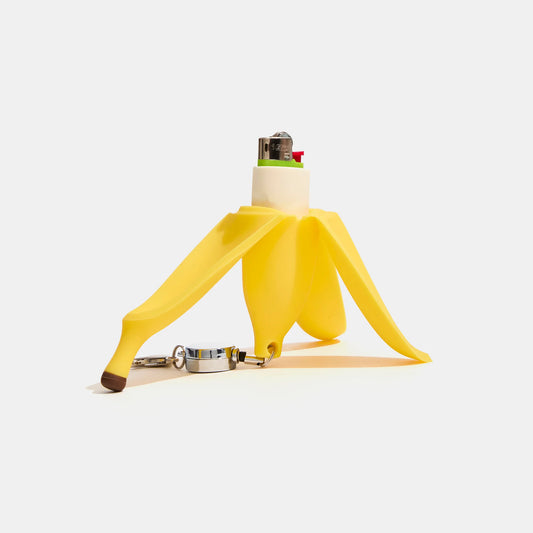 Edie Parker Banana Retractable Lighter Keychain