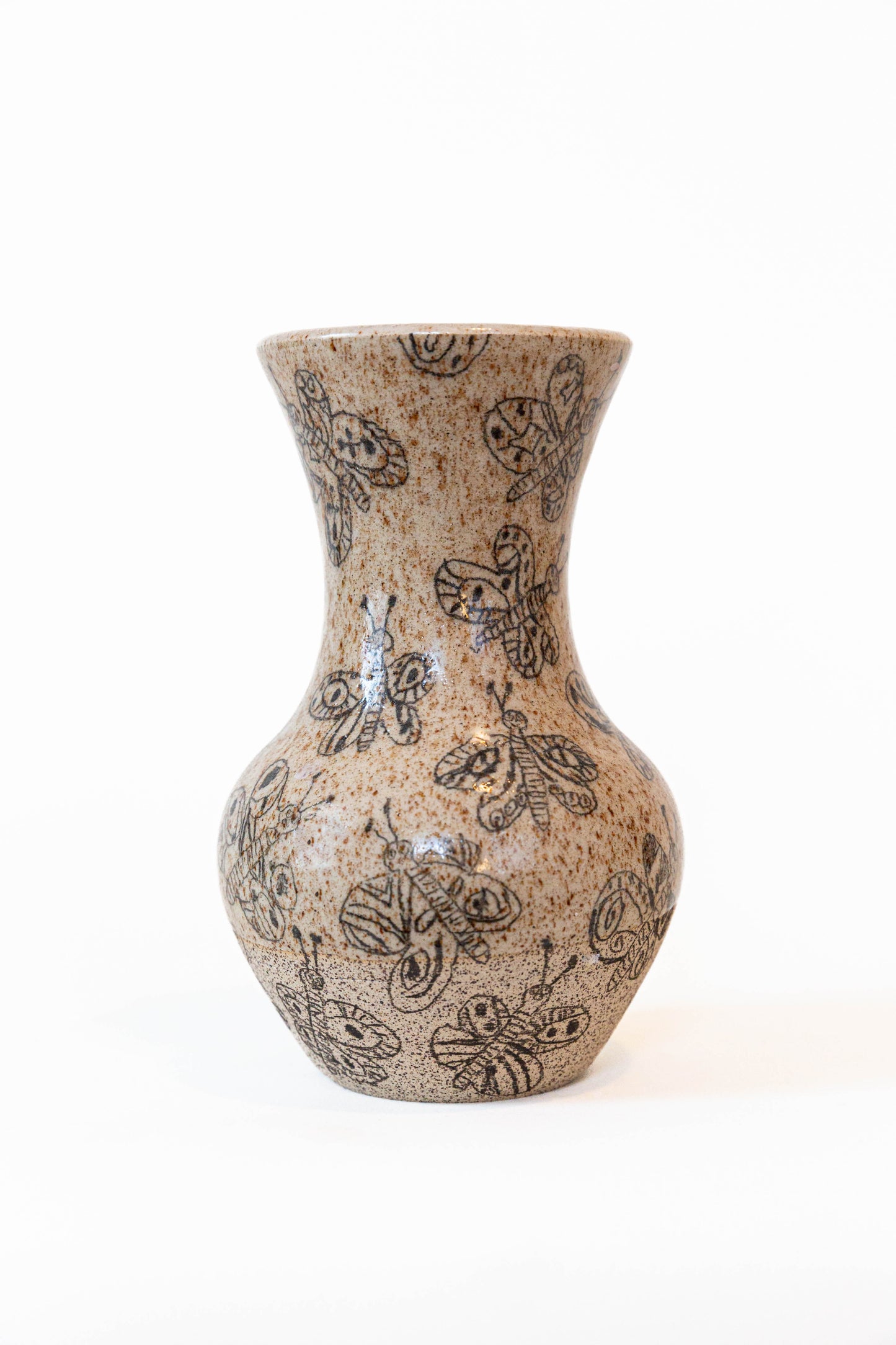 Butterfly Sketch Vase