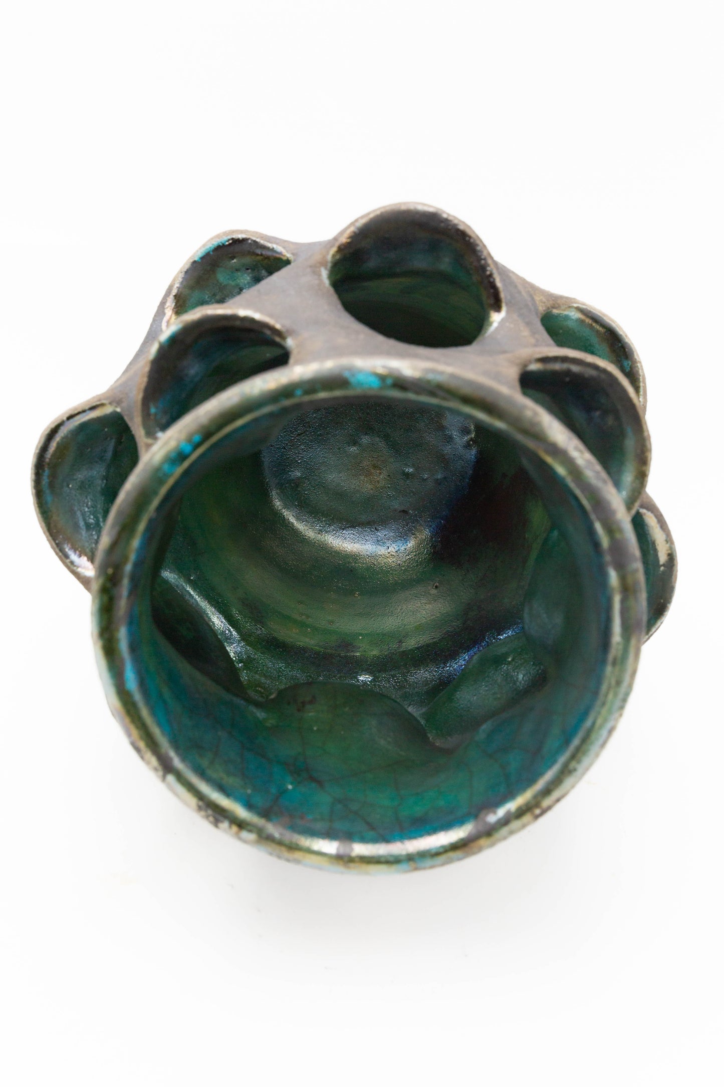 Raku Strawberry Planter 002