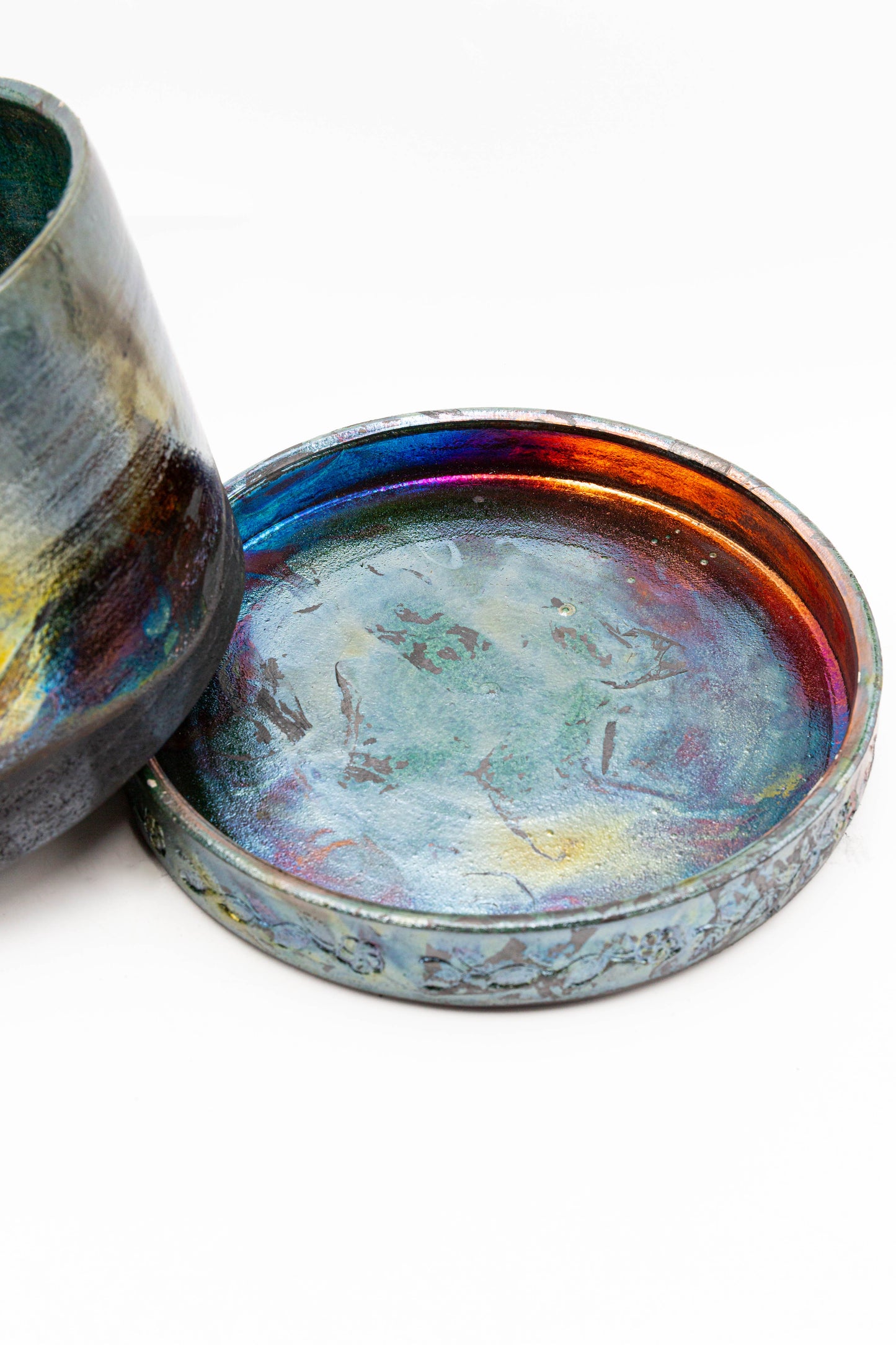Raku Fired Planter 001