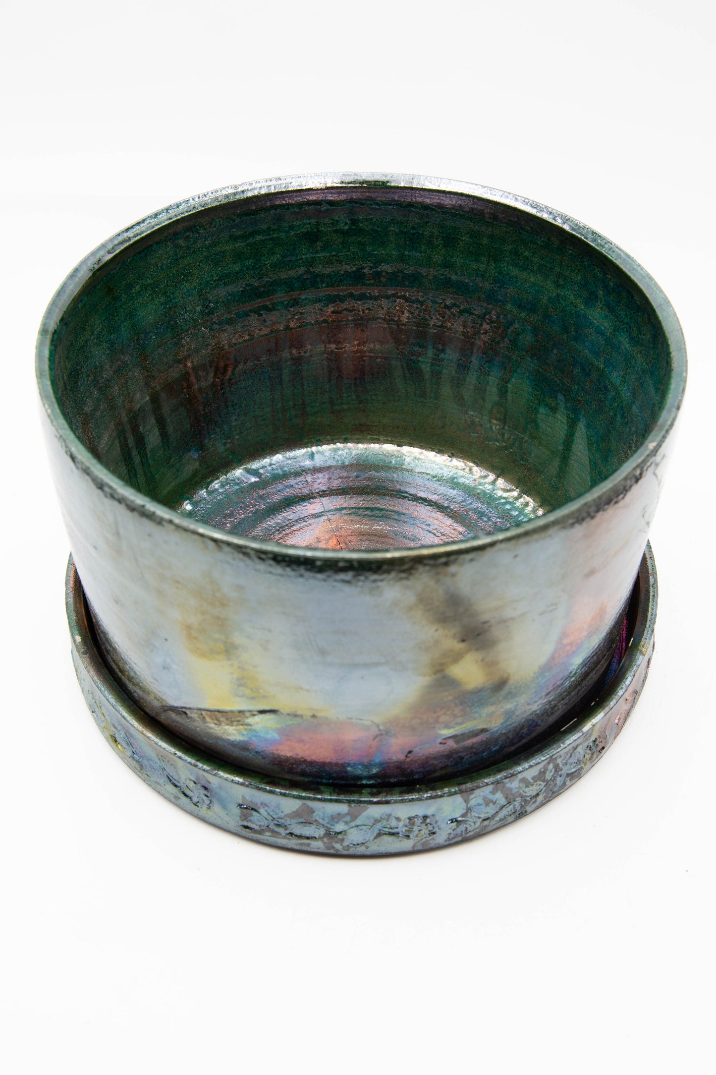 Raku Fired Planter 001