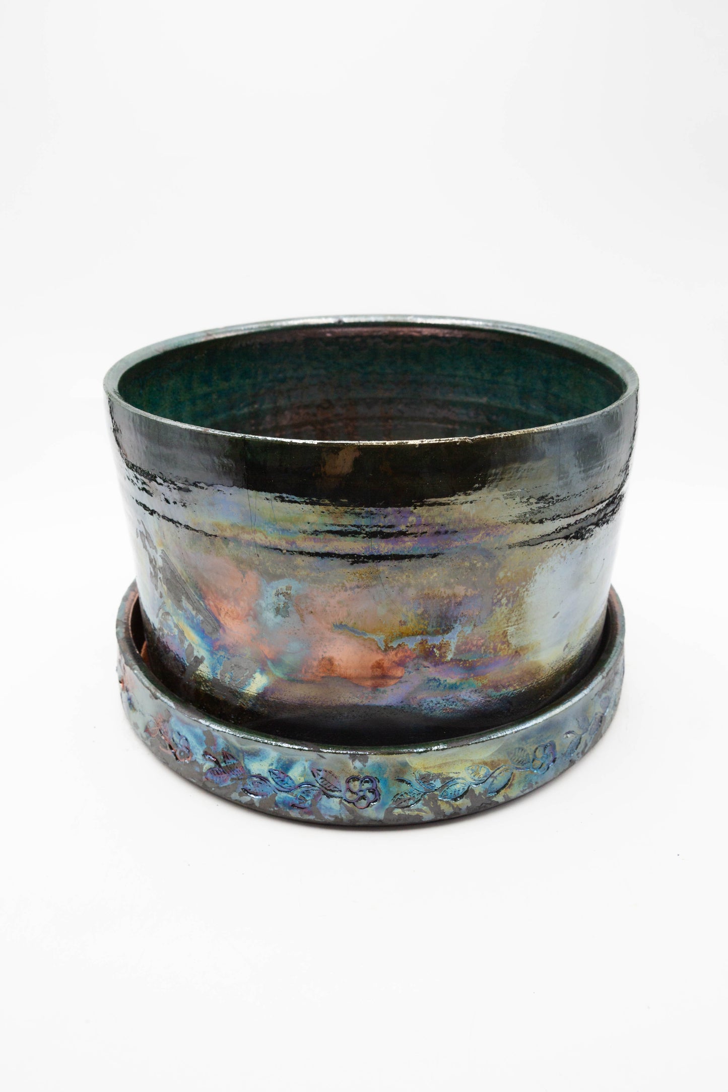 Raku Fired Planter 001