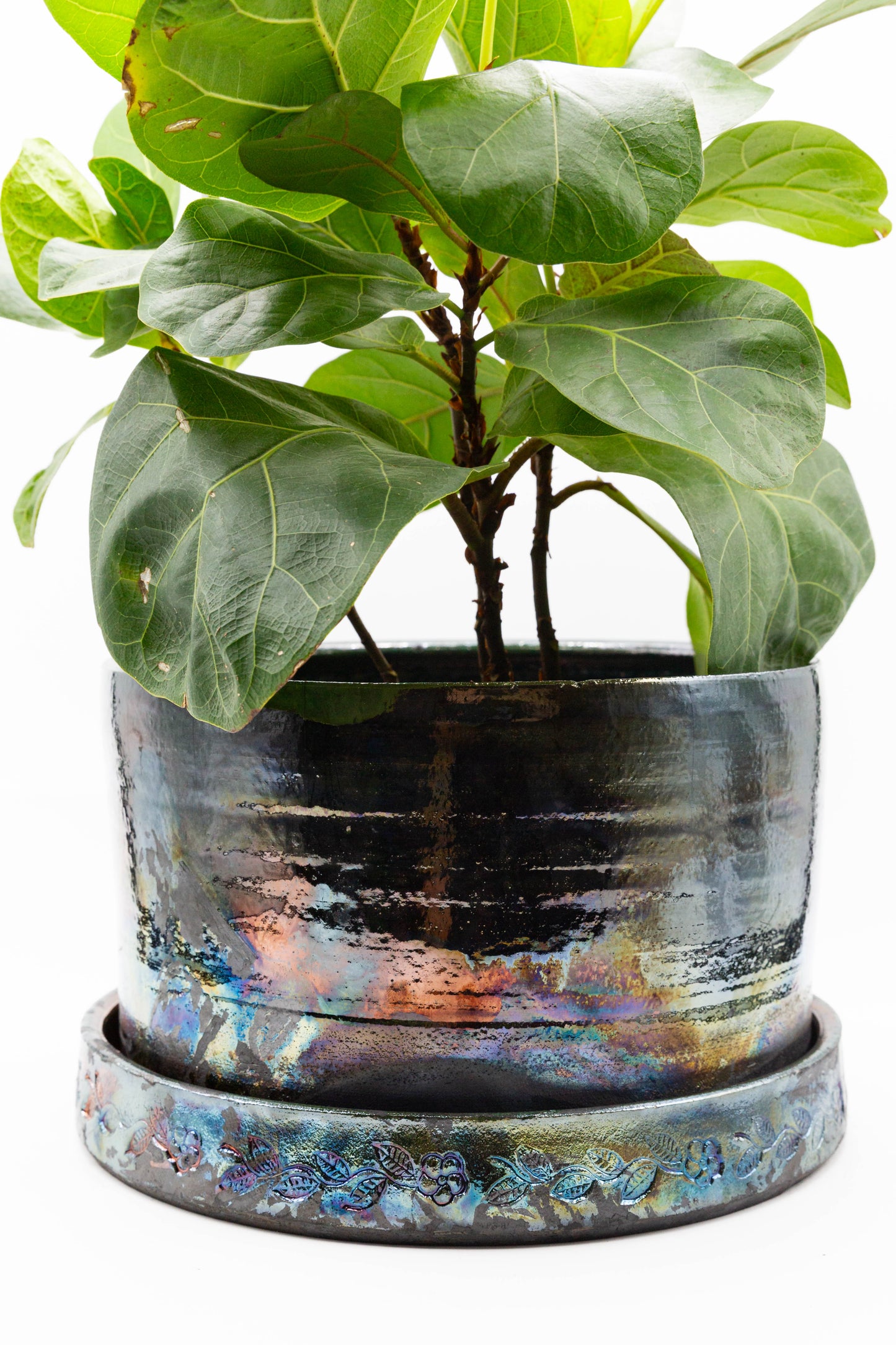 Raku Fired Planter 001