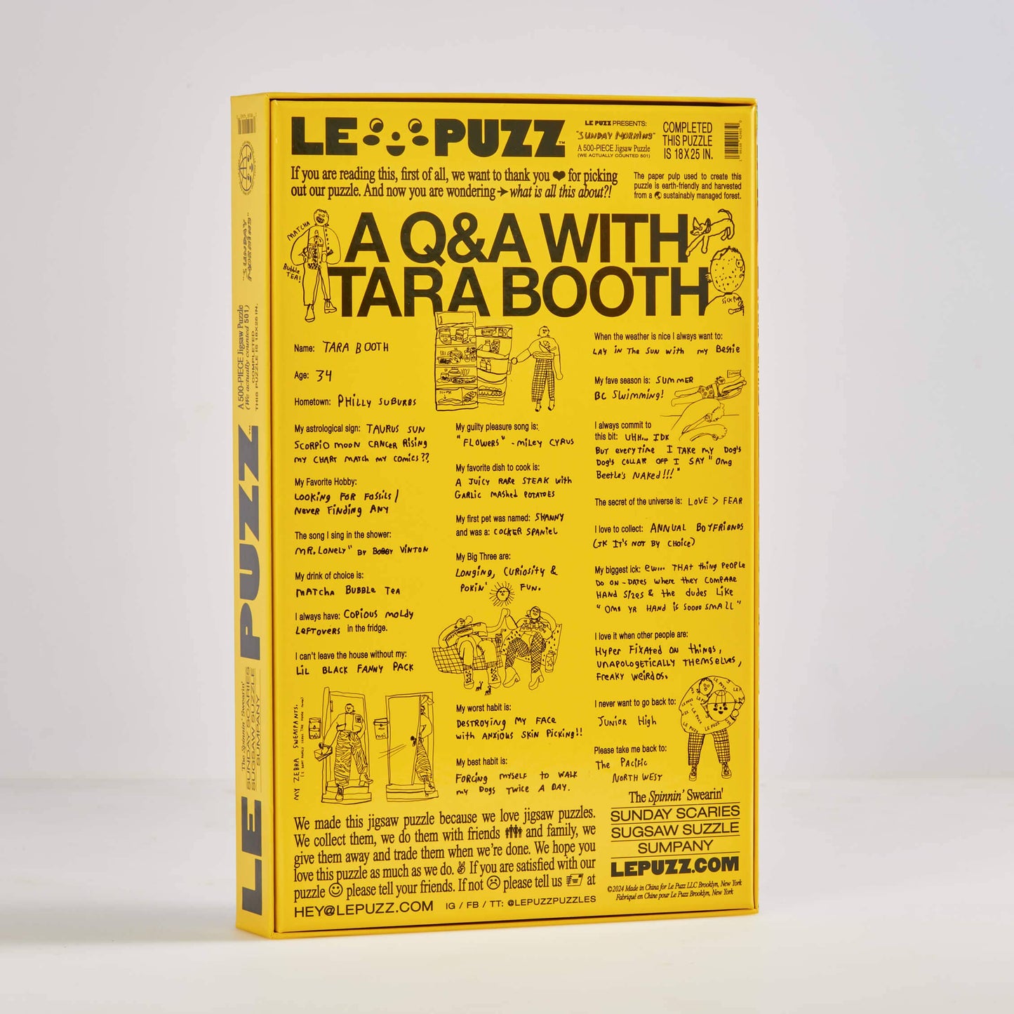 Le Puzz: Tara Booth Sunday Morning Puzzle