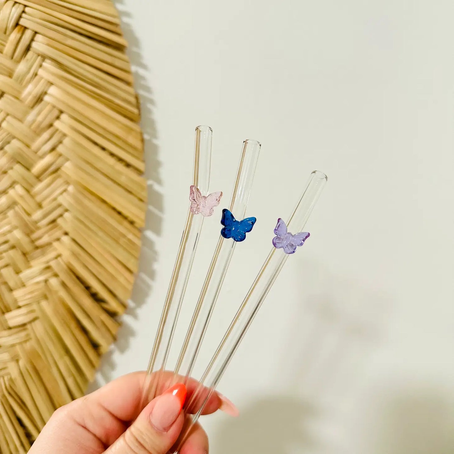 Garden Reusable Glass Straw