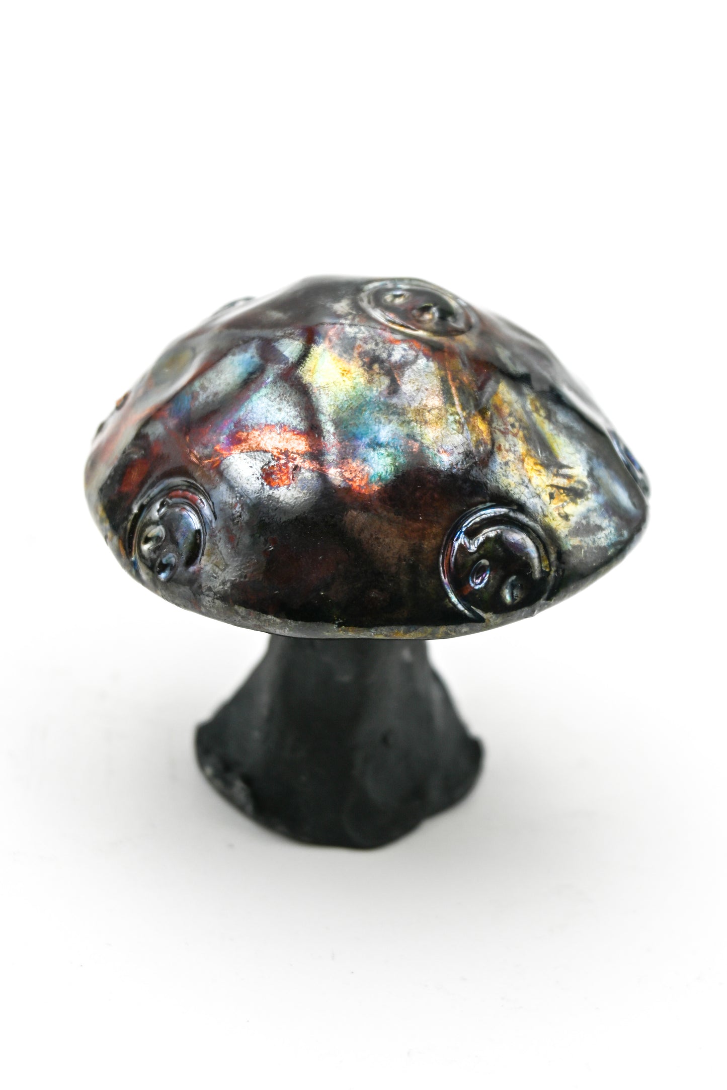 Raku Fired Mushrooms 001
