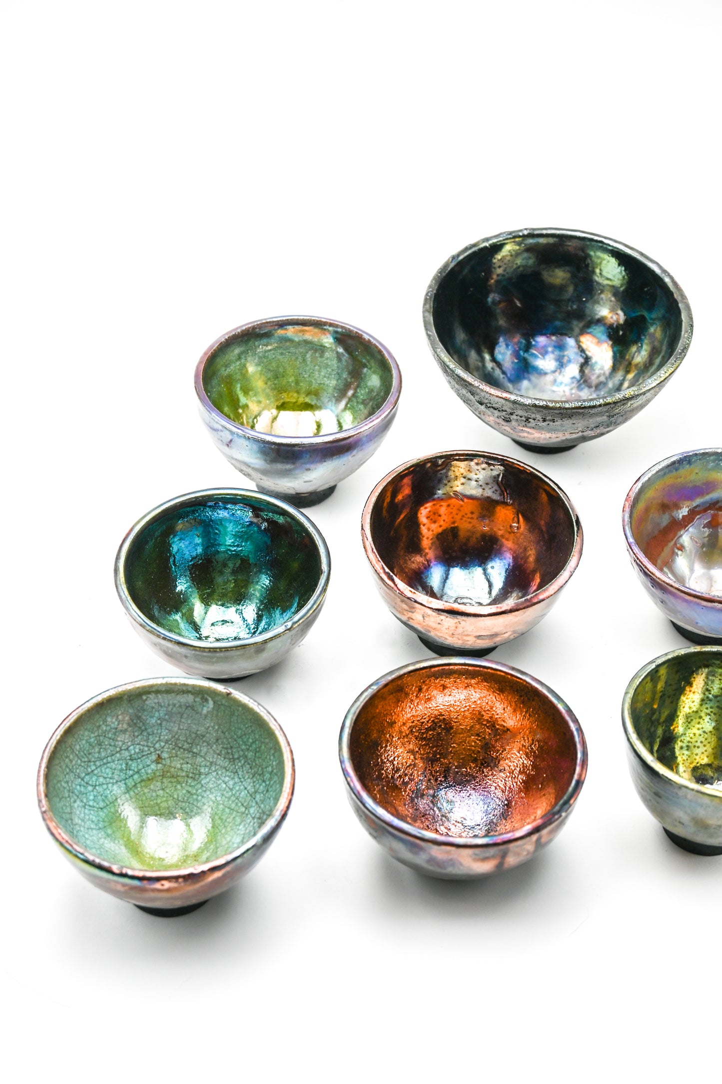 Raku Fired Mini Bowl 006