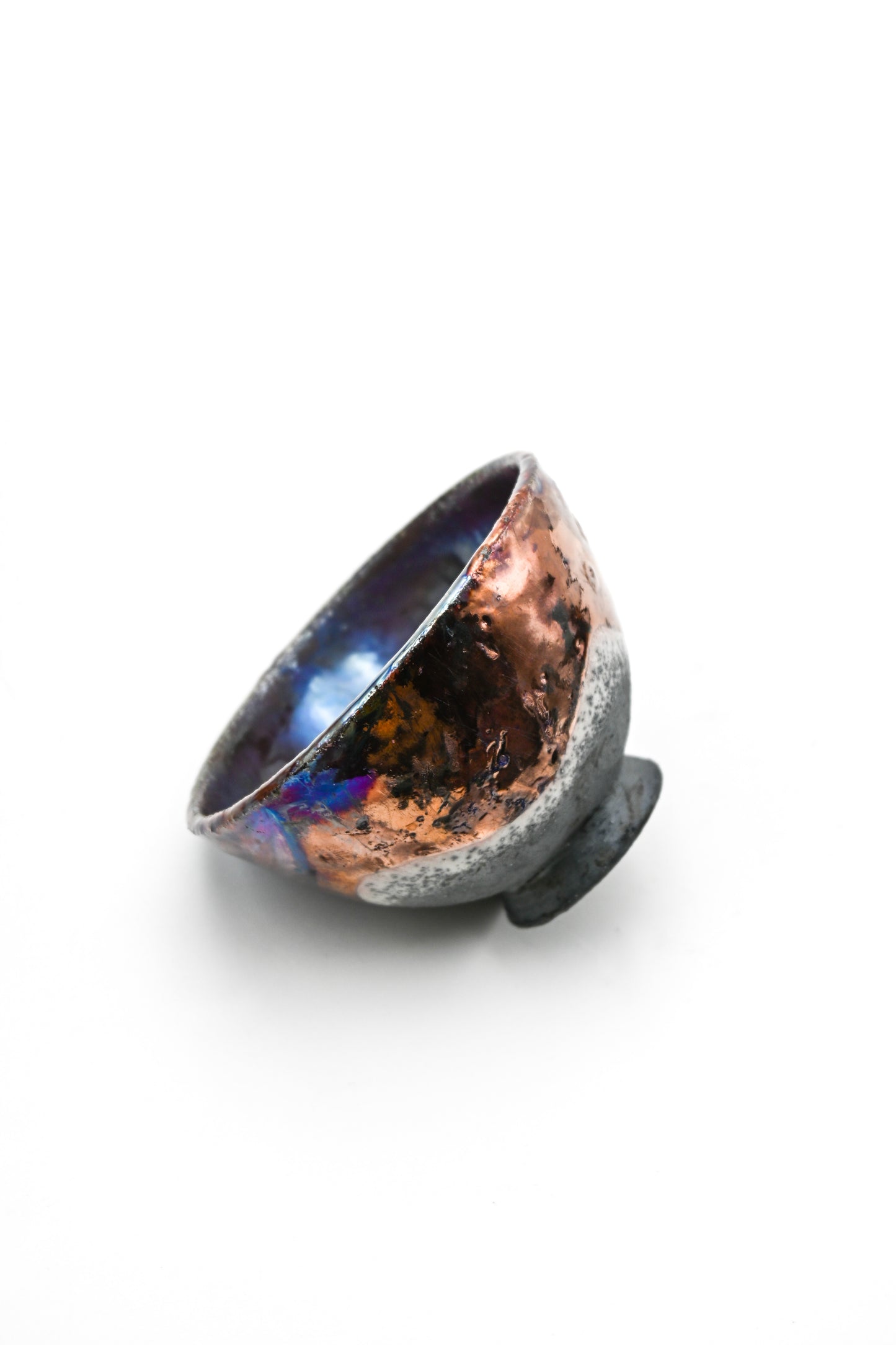 Raku Fired Mini Bowl 006