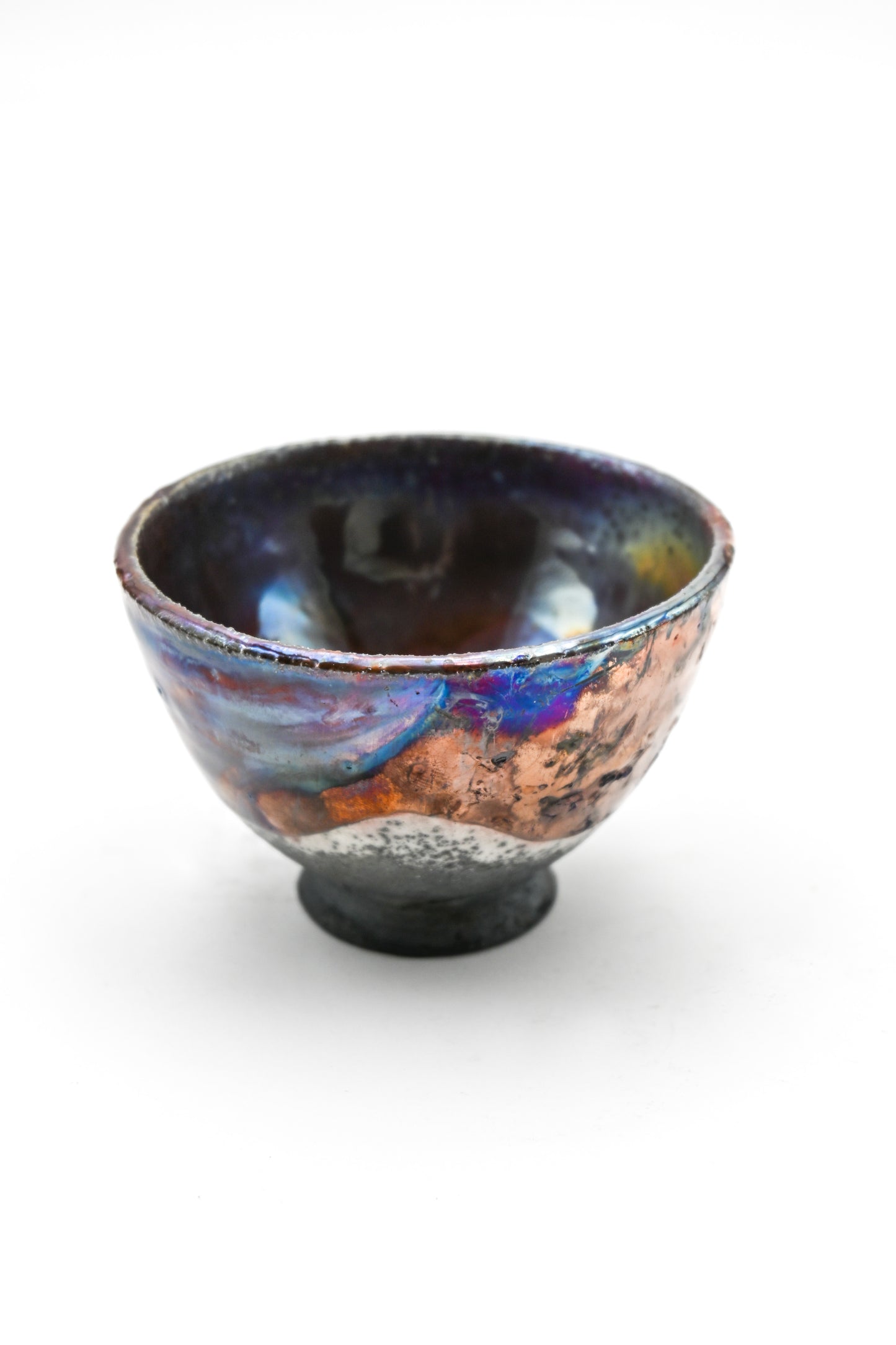 Raku Fired Mini Bowl 006