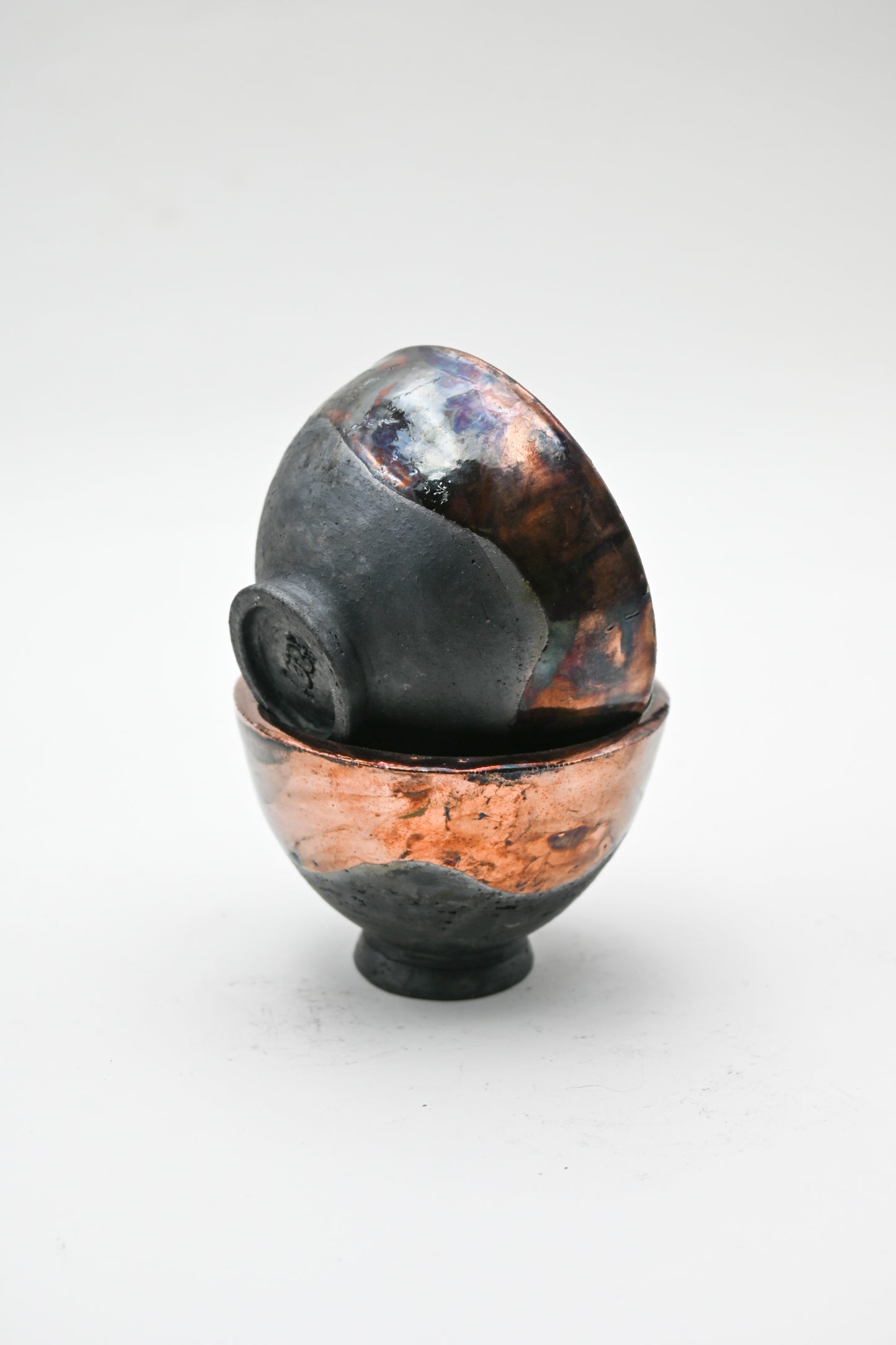 Raku Fired Mini Bowl 006