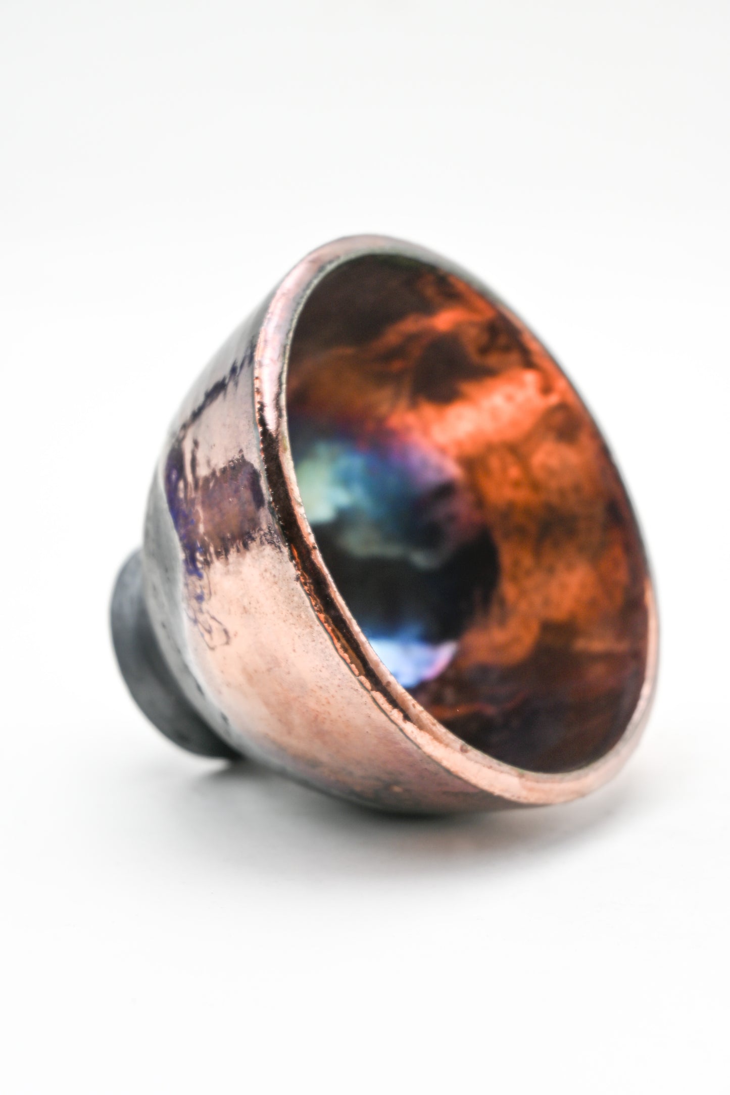 Raku Fired Mini Bowl 006