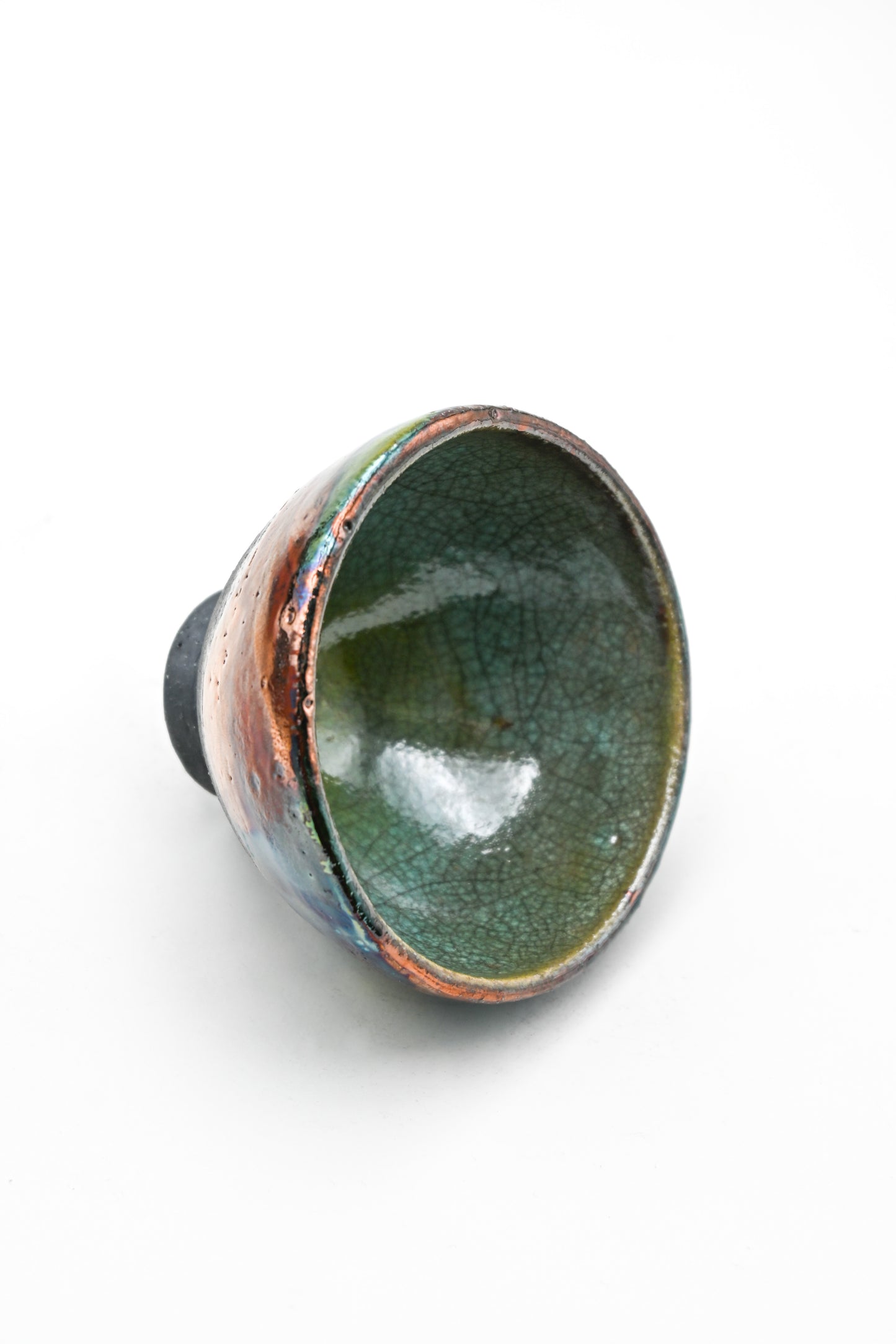 Raku Fired Mini Bowl 006