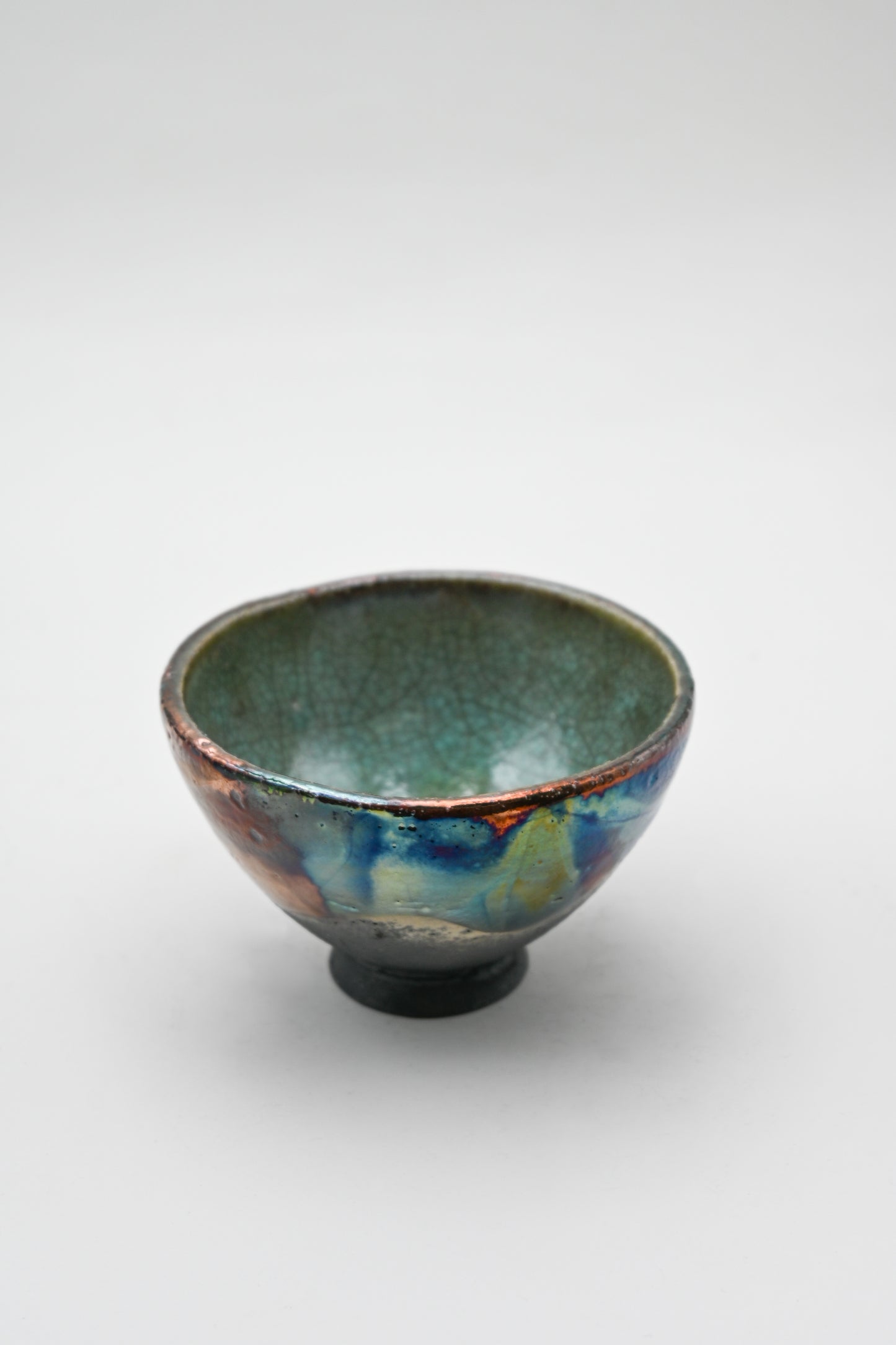 Raku Fired Mini Bowl 006