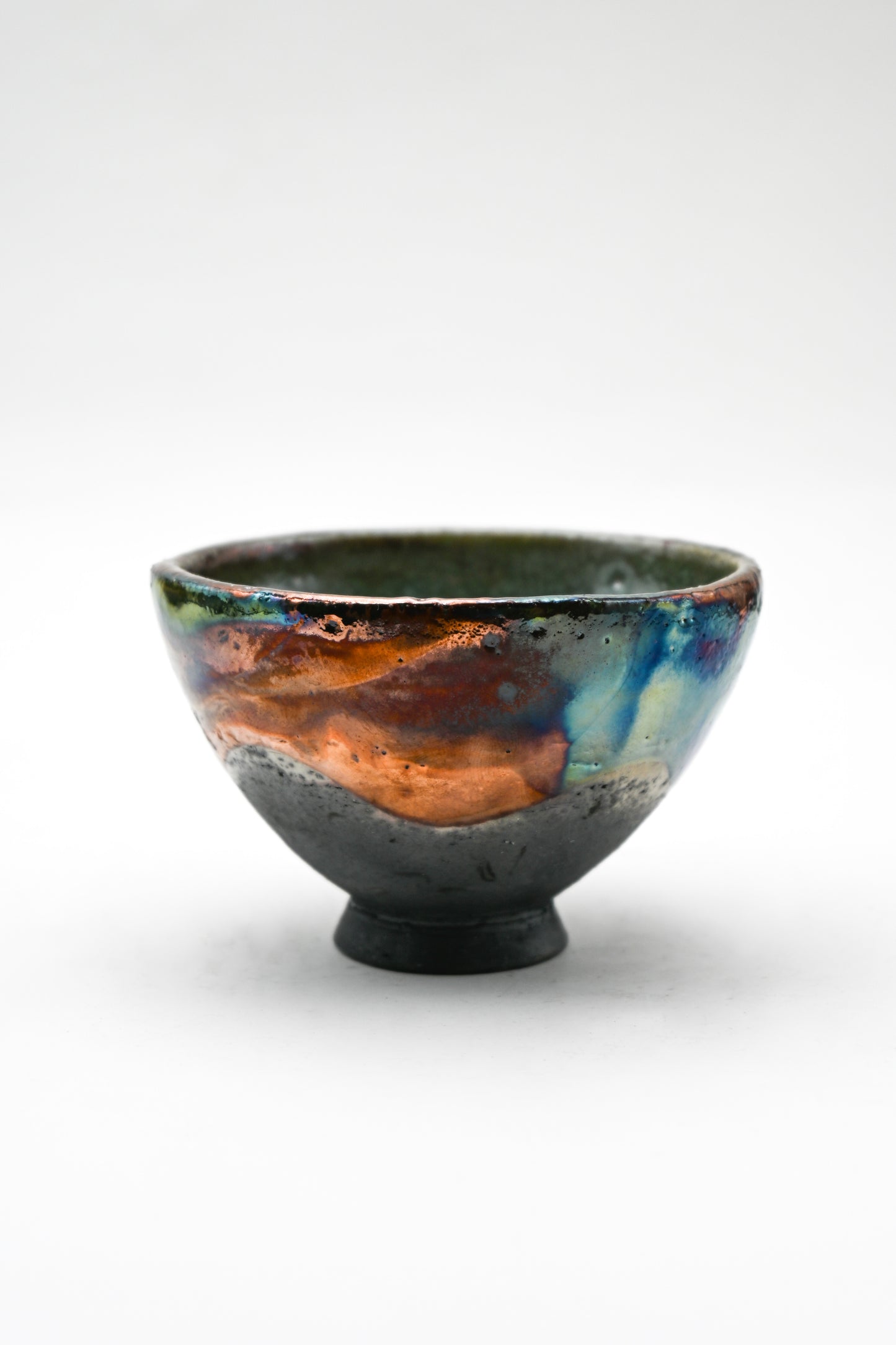 Raku Fired Mini Bowl 006
