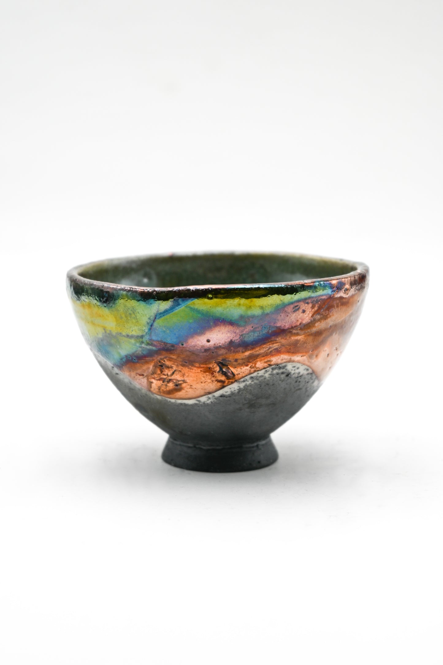 Raku Fired Mini Bowl 006