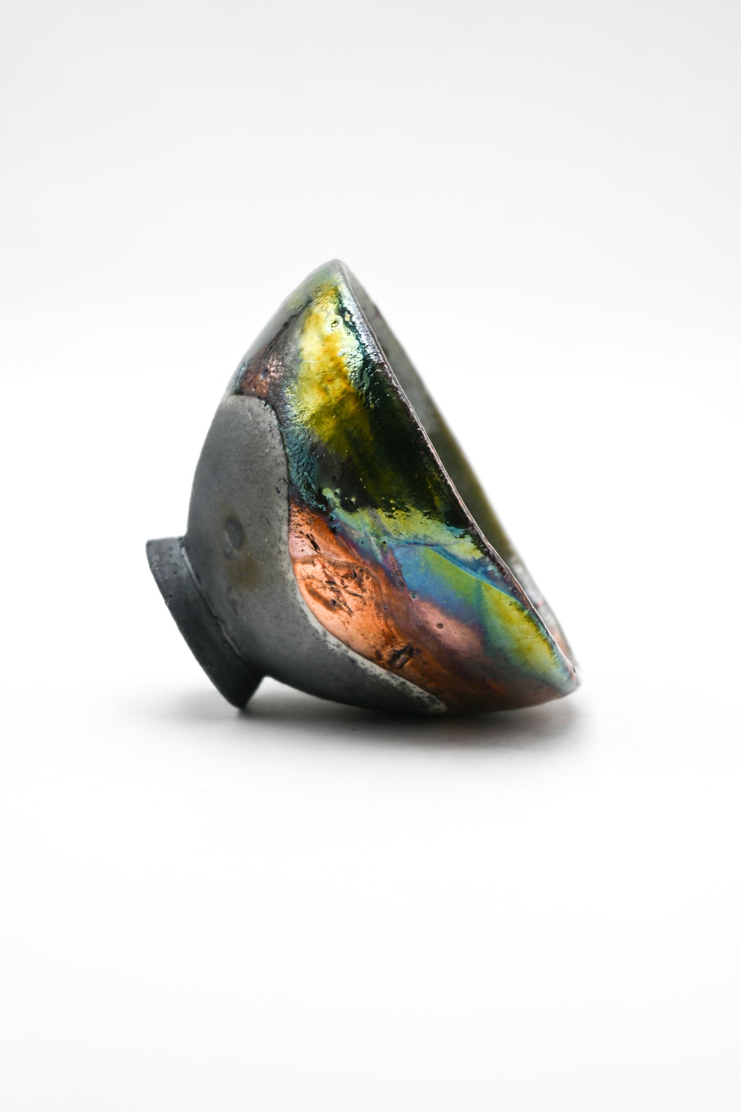 Raku Fired Mini Bowl 006