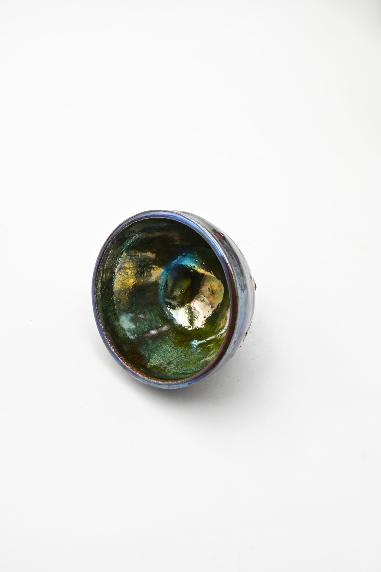 Raku Fired Mini Bowl 006