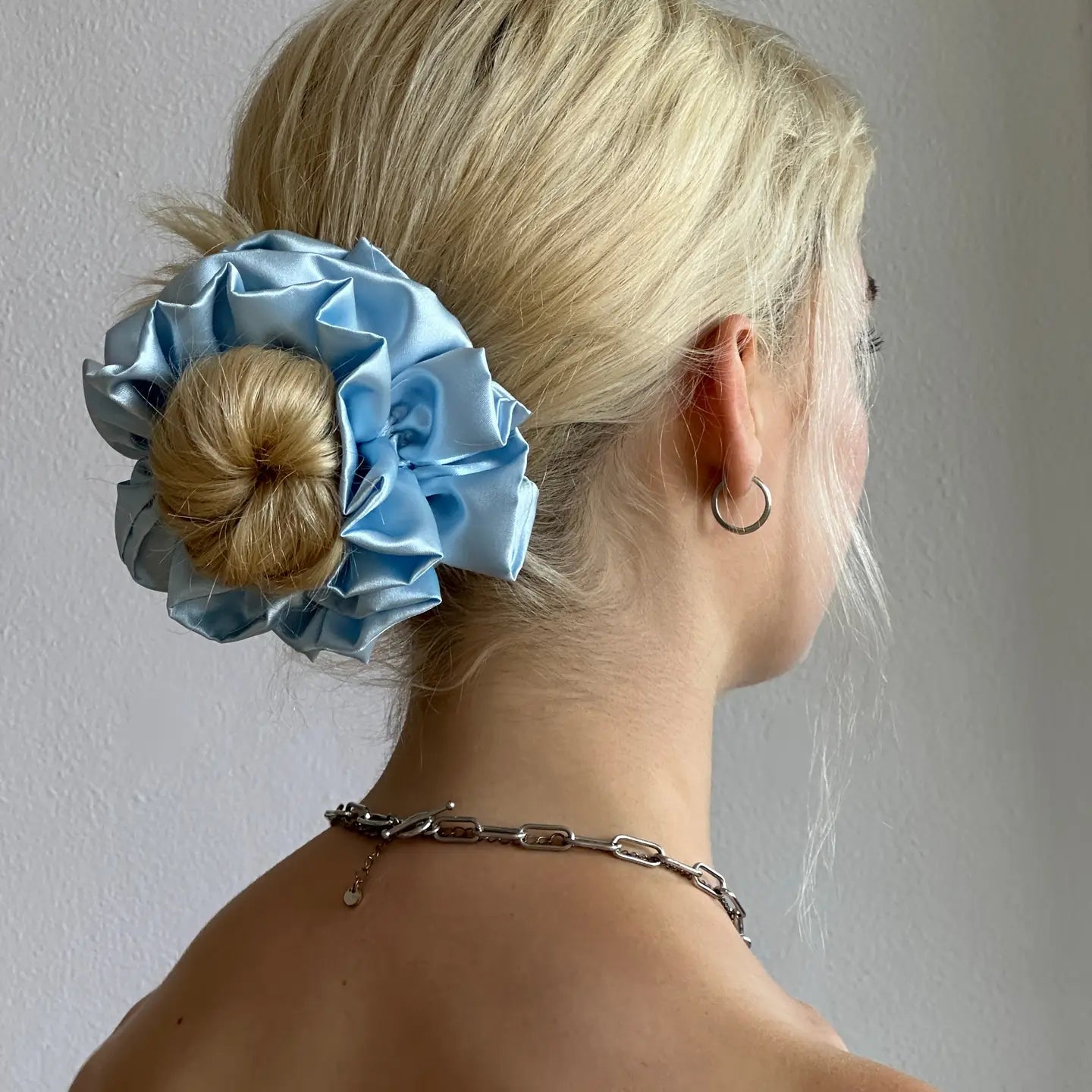 Satin Ruffle Scrunchie