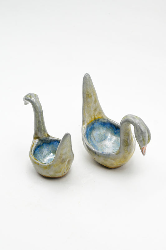 Wood Fired Swan Trinket Dish 001